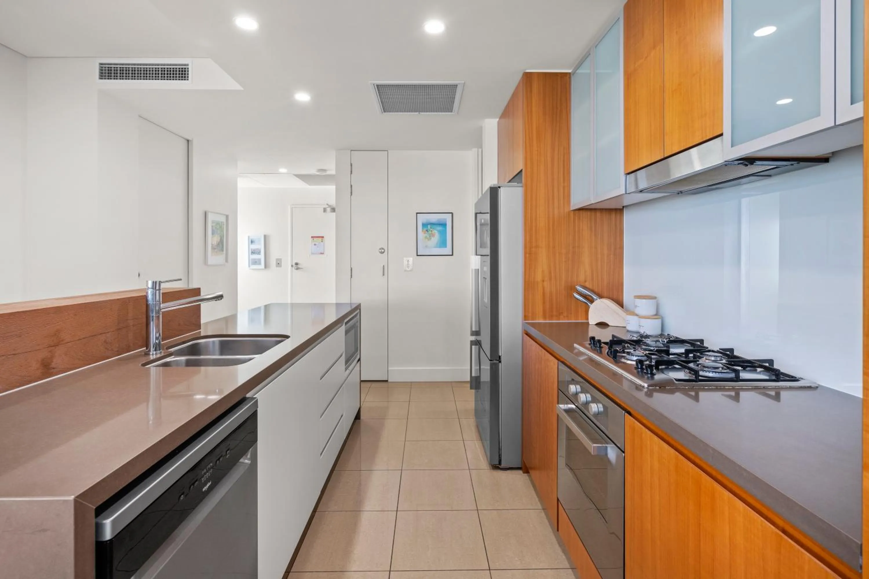 kitchen in Cotton Beach Resort - Tweed Coast Holidays ®