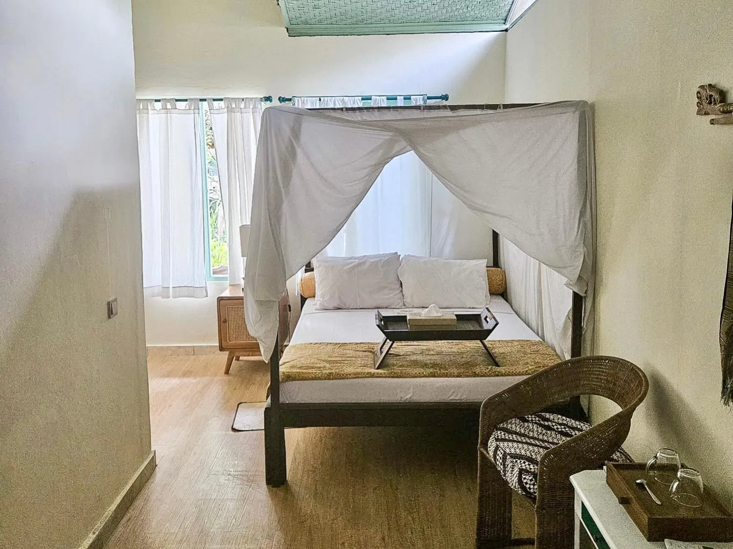 Bed in Aashaya Jasri Resort