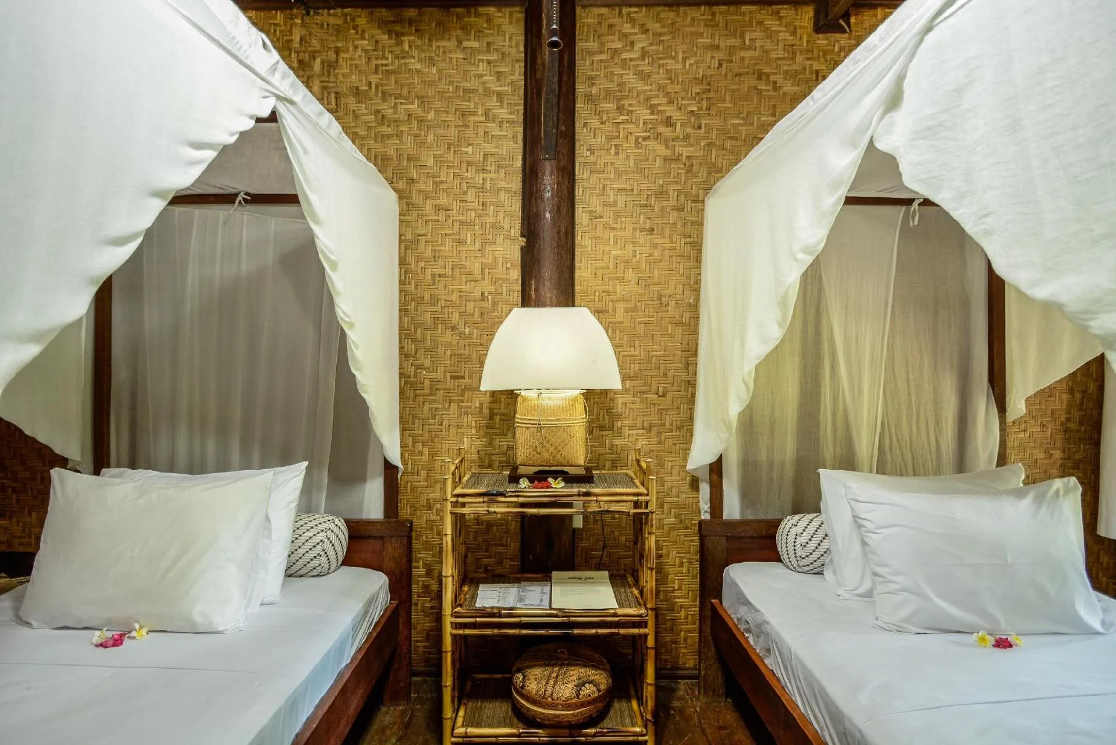 Bed in Aashaya Jasri Resort