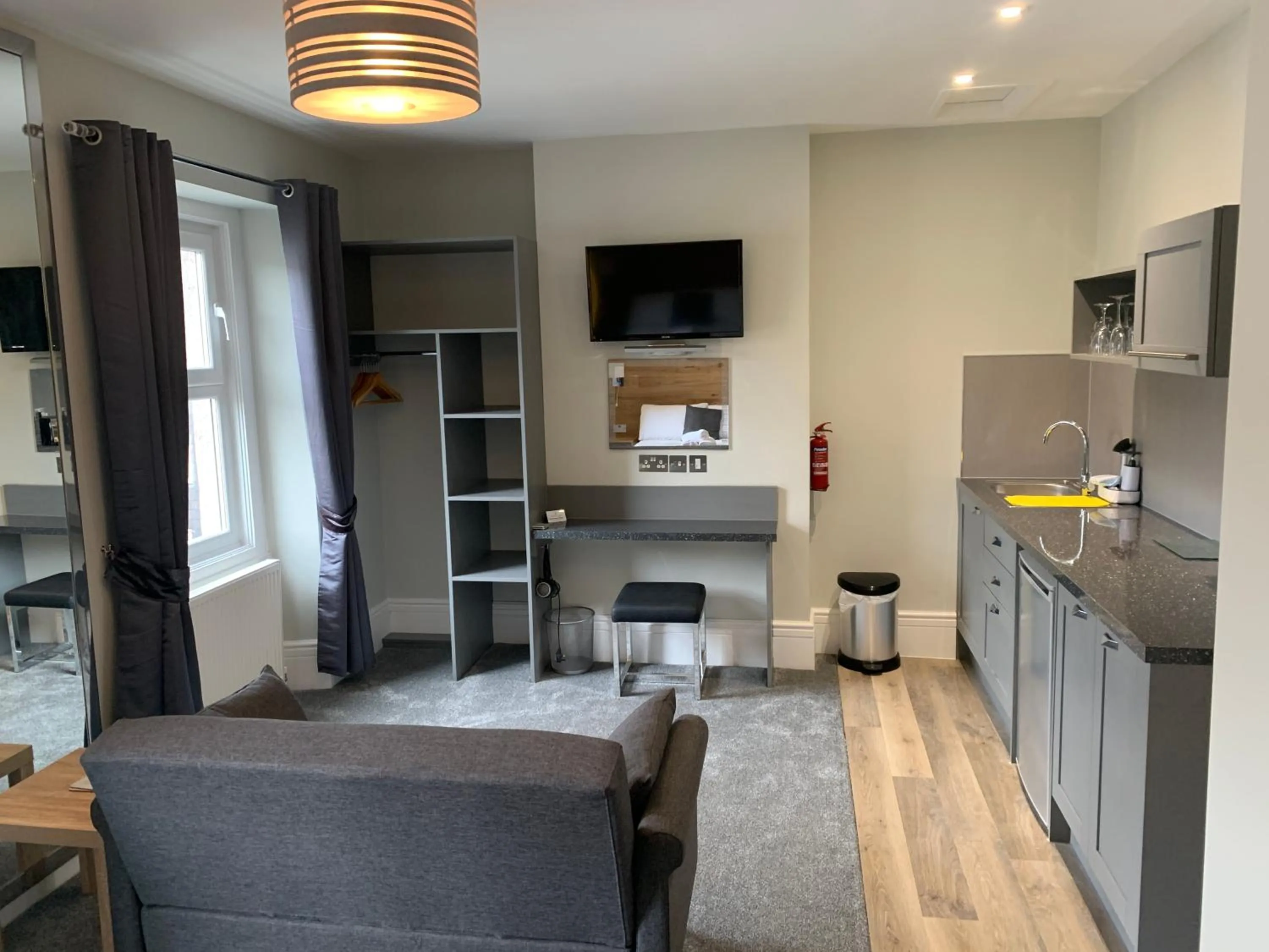 Living room in Harmony Apartments