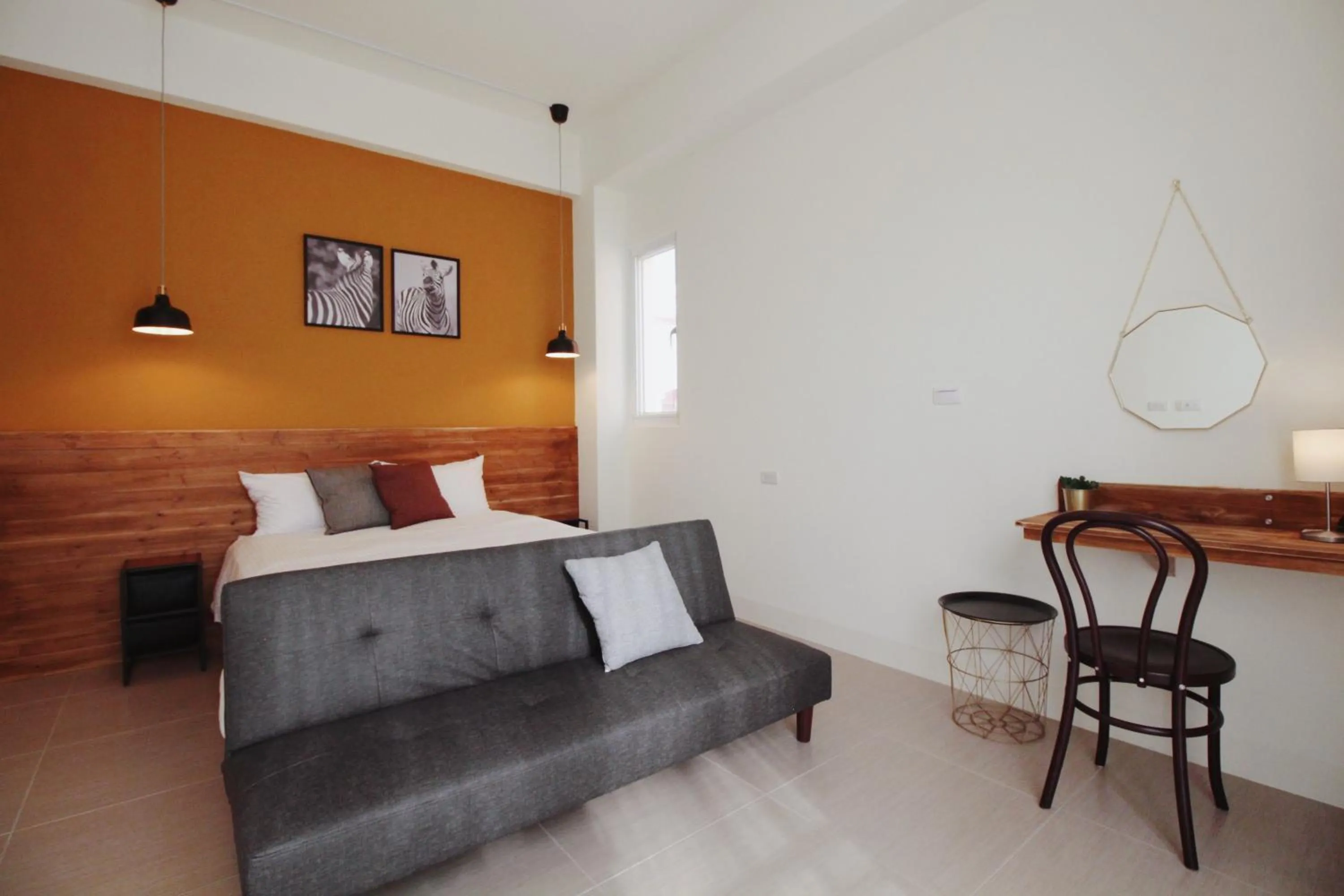 Bed in 沉靛旅宿 La Casa Indaco 墾丁夢幻島Villa