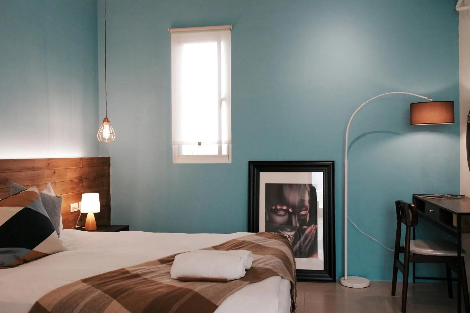 Bed in 沉靛旅宿 La Casa Indaco 墾丁夢幻島Villa