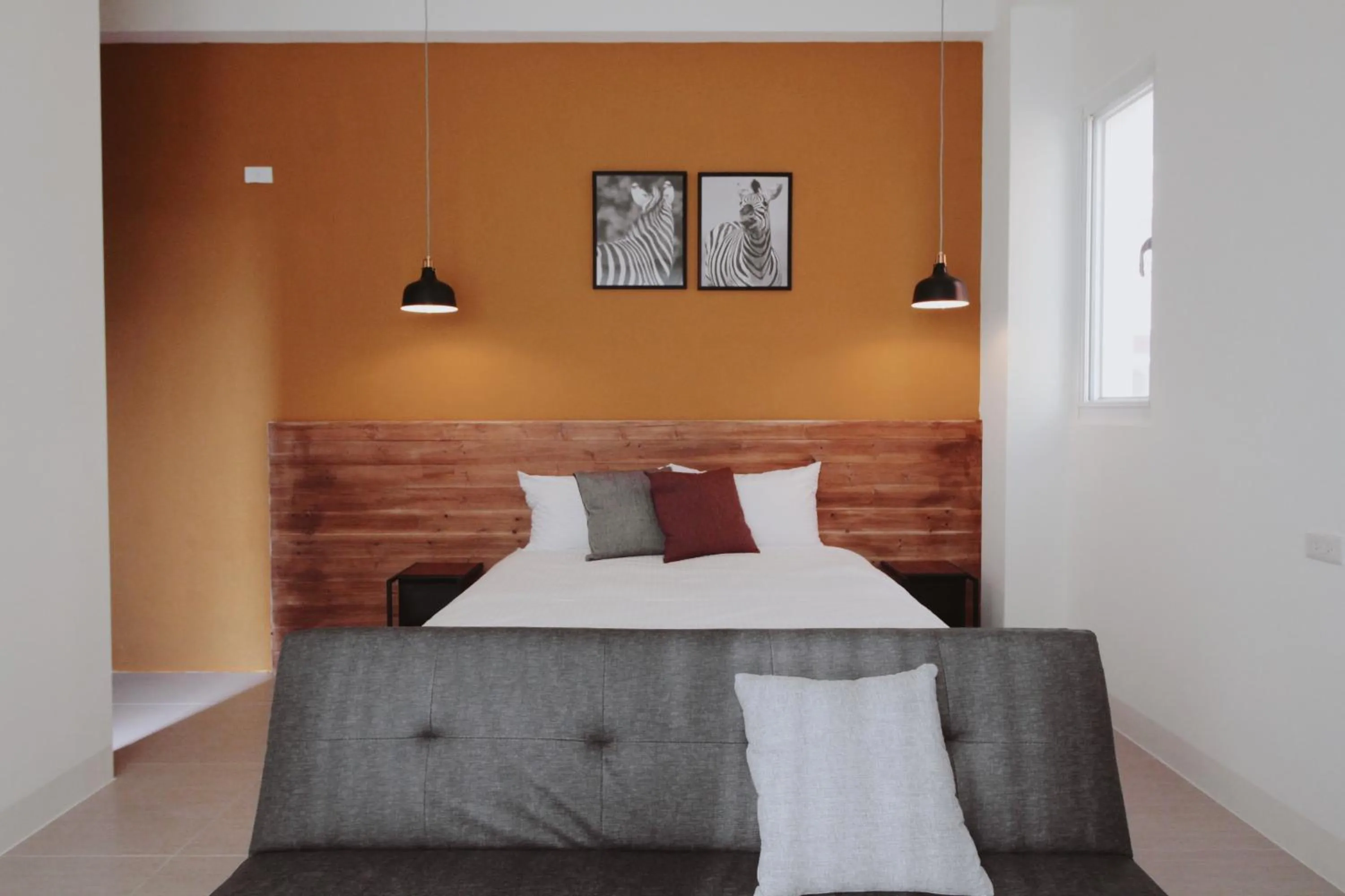 Bed in 沉靛旅宿 La Casa Indaco 墾丁夢幻島Villa