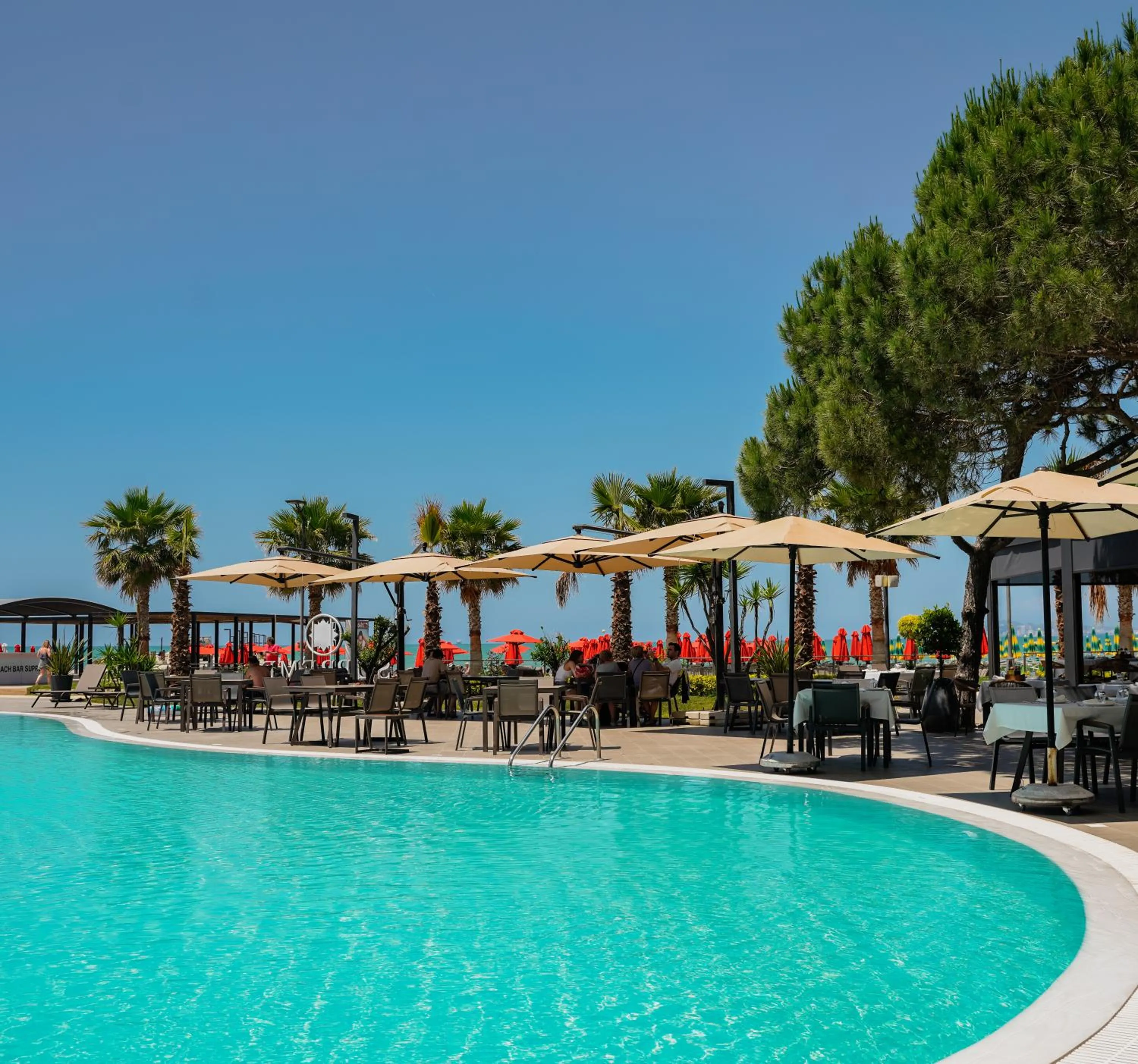 Pool view in Supreme Hotel