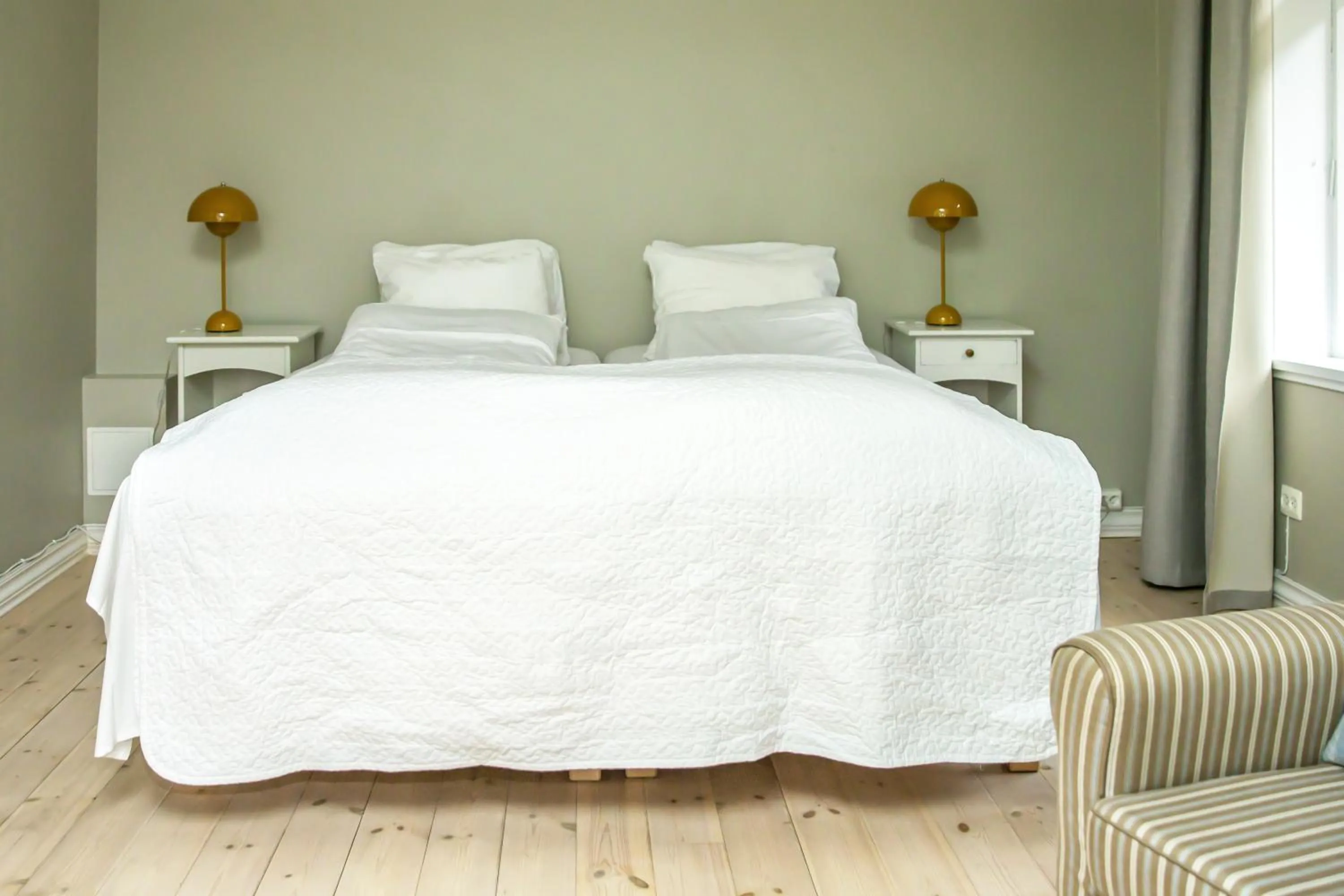 Bed in Lindstrøm Hotel