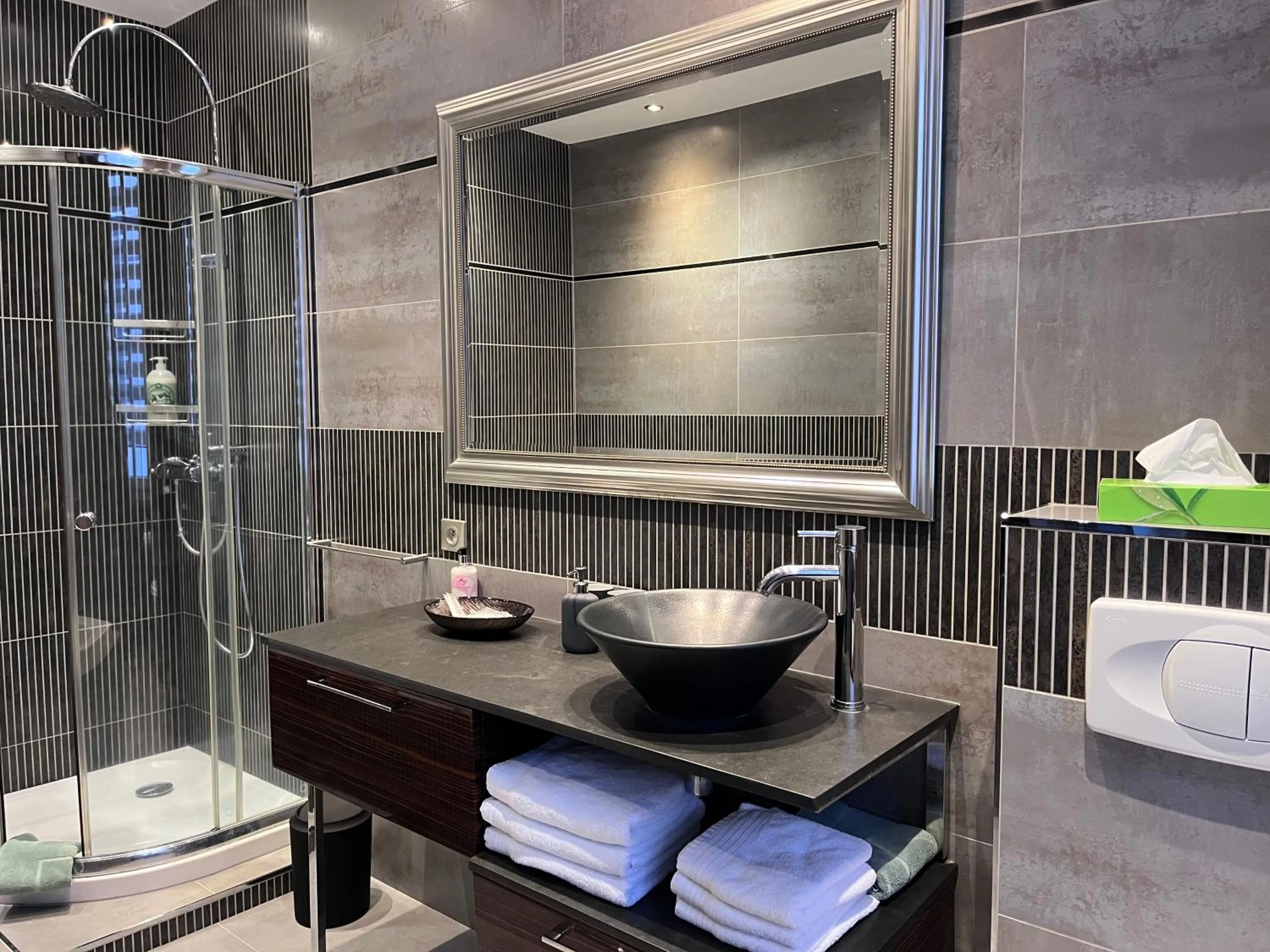 Shower in Hotel SPA Au Cheval Blanc