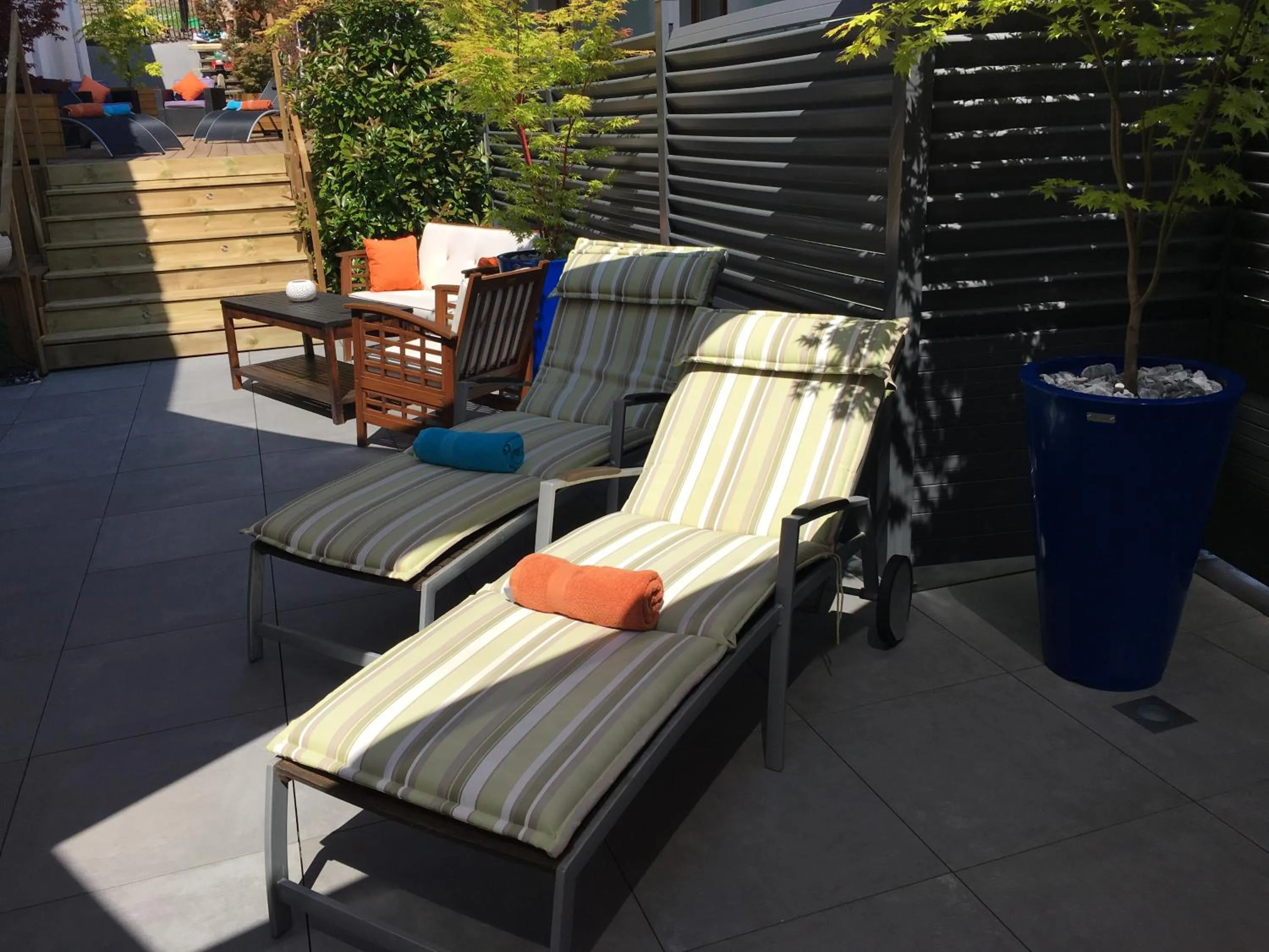 Balcony/Terrace in Hotel SPA Au Cheval Blanc