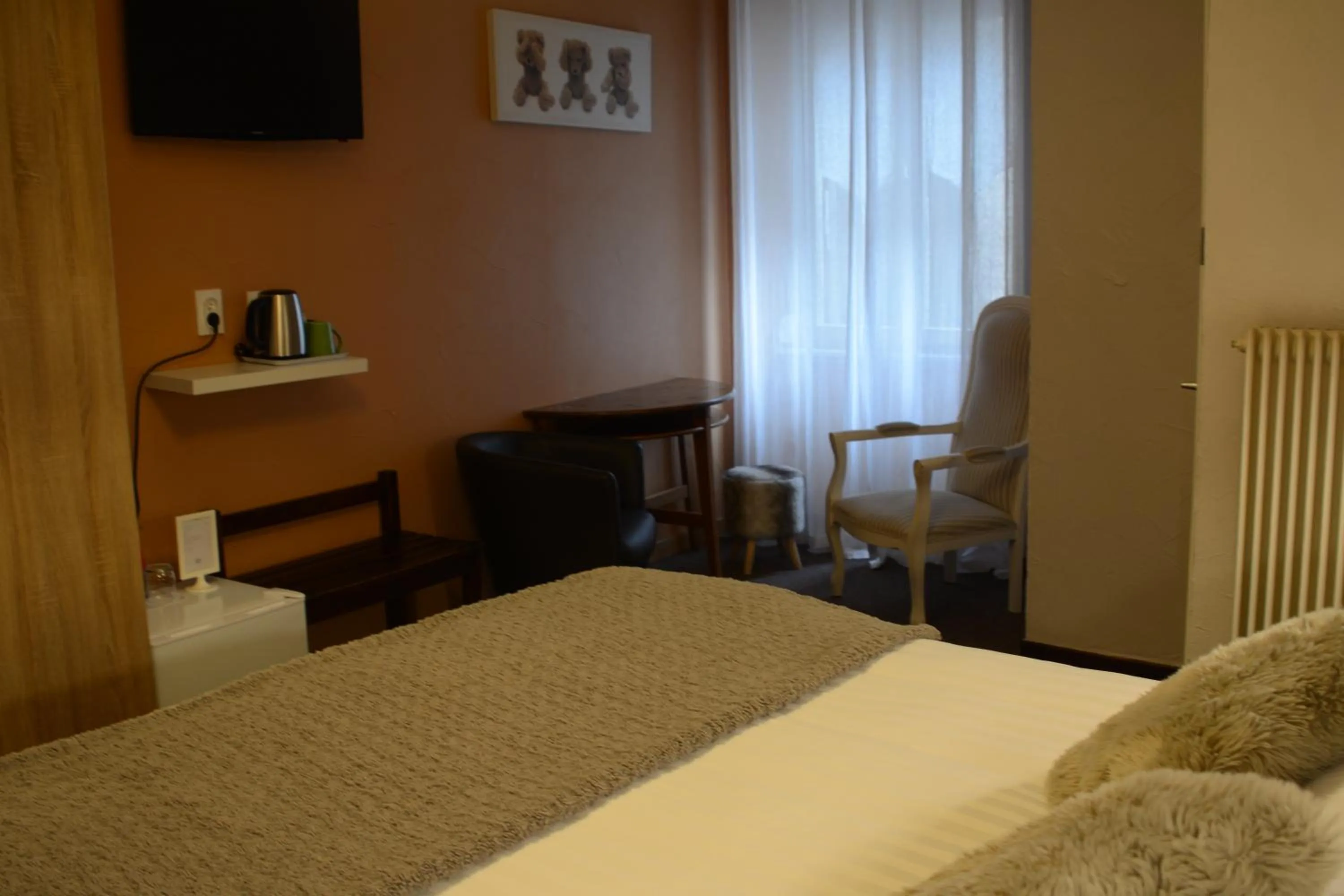 Photo of the whole room, Bed in Hotel SPA Au Cheval Blanc