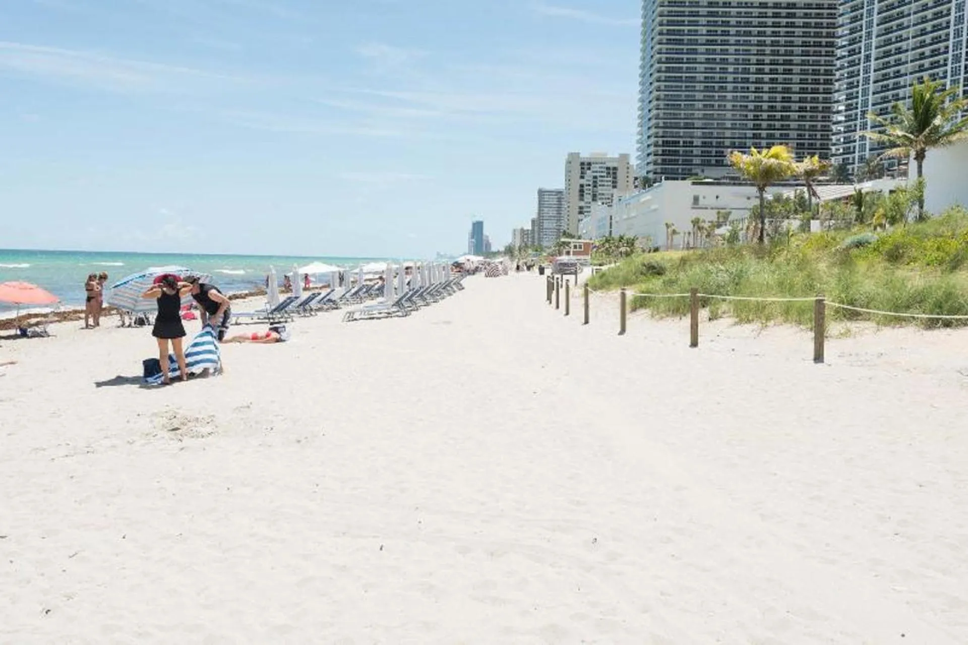 People in Hallandale Condo, Partial Ocean View Direct Beach and Pool Access Hollywood Beach