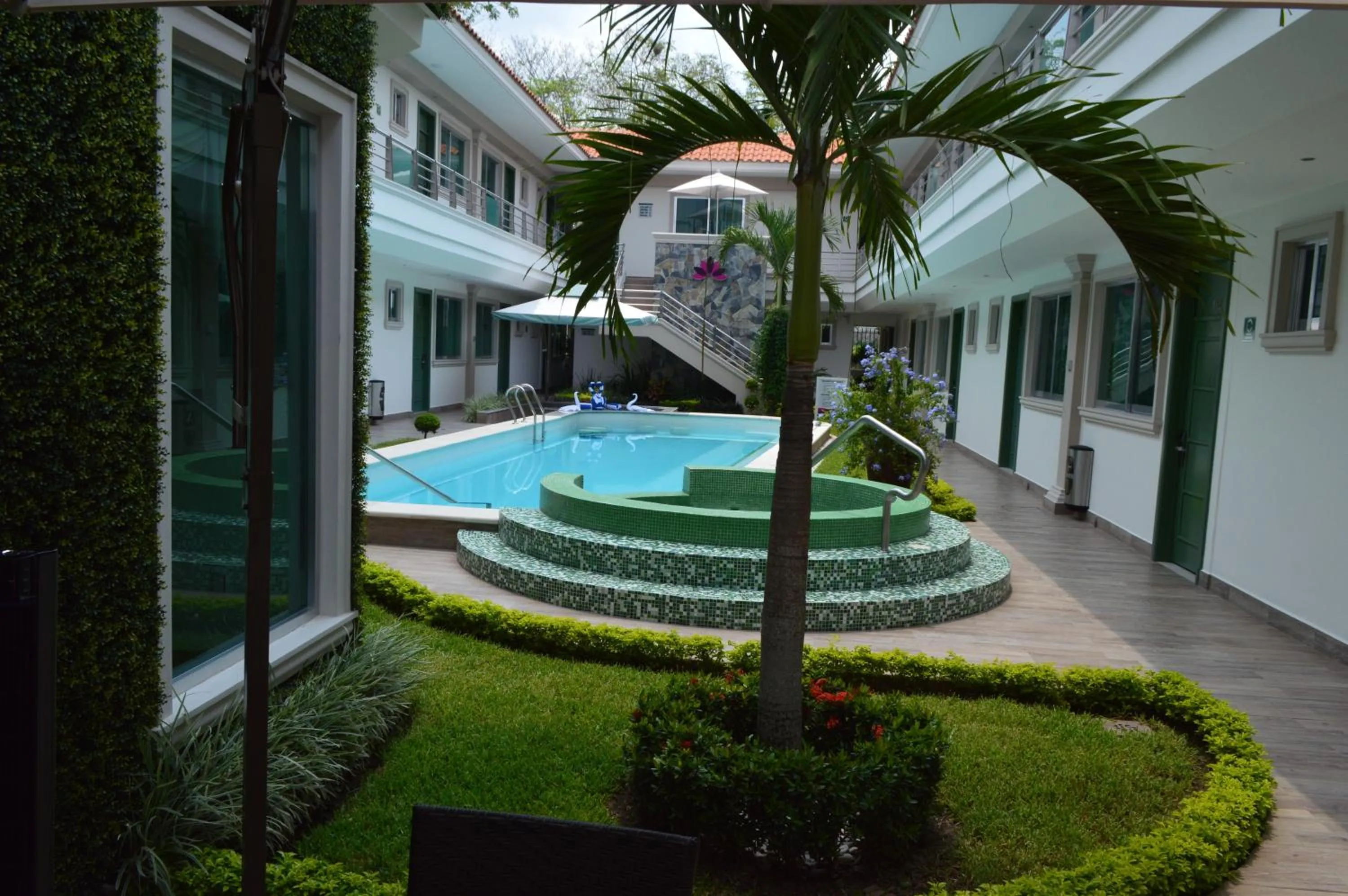 Swimming pool in hotel villa magna poza rica