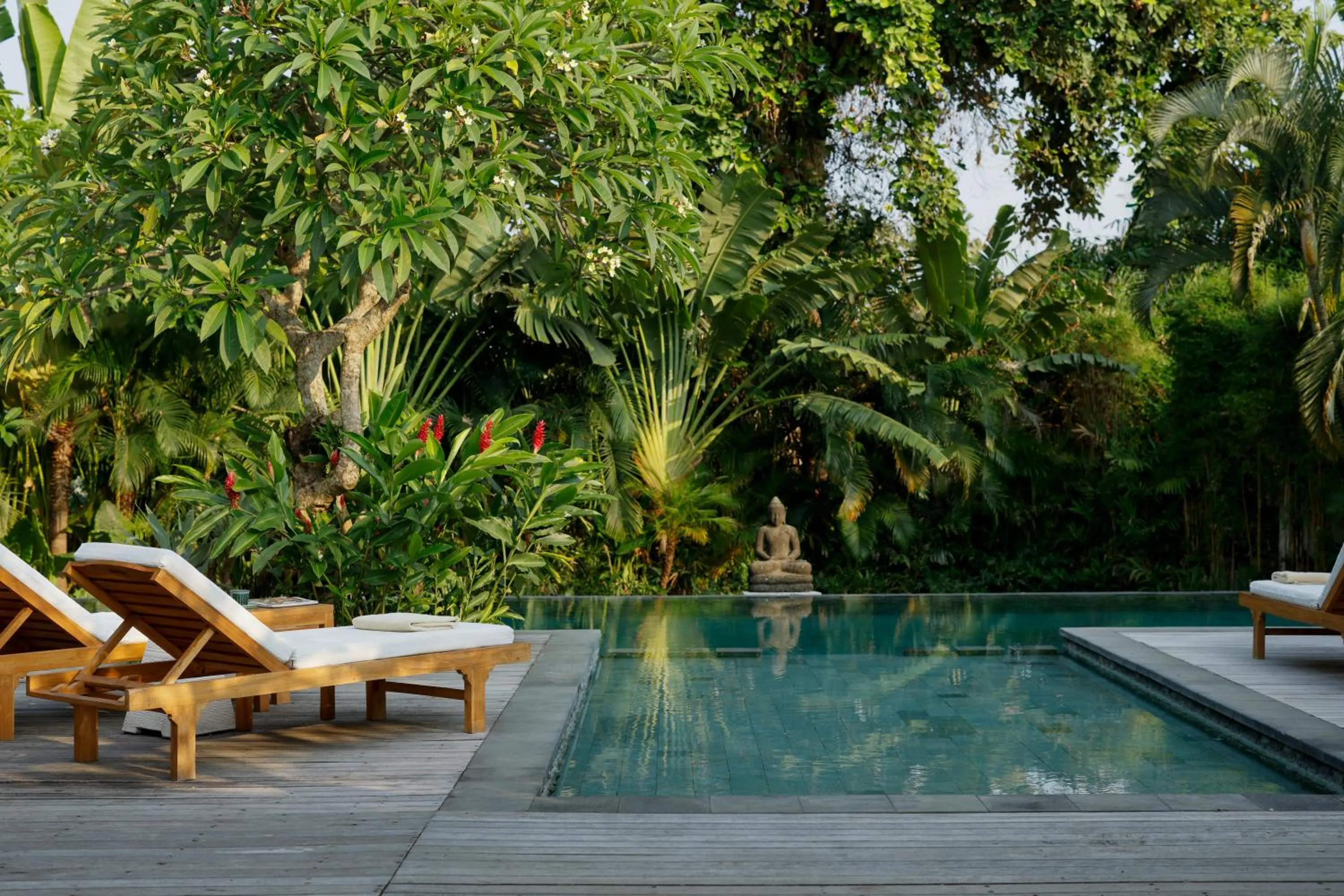 Pool view in Villa Nelayan by Nakula