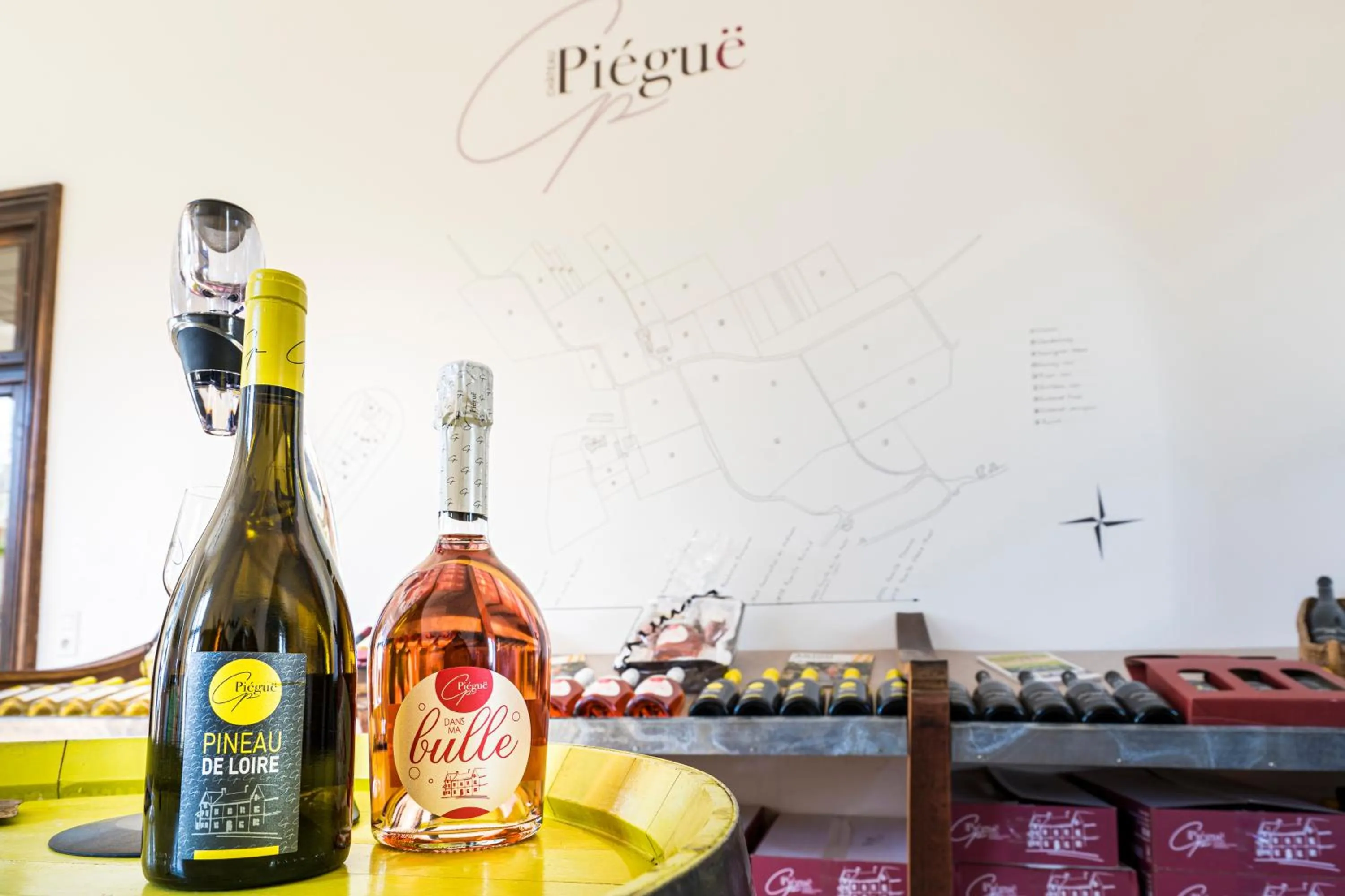 Alcoholic drinks in Vignoble Château Piéguë - winery