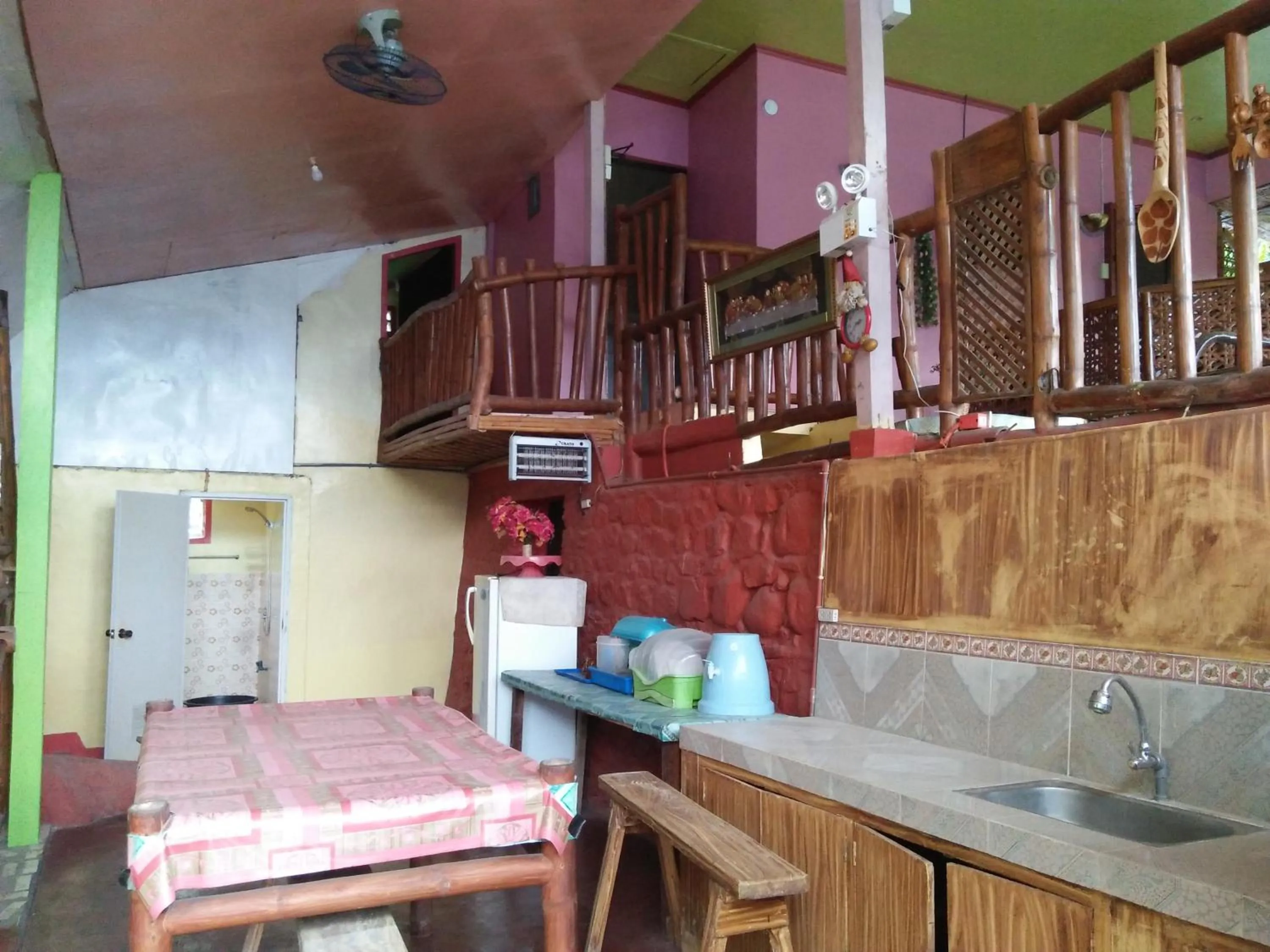 kitchen in Villa Corrales Homestay