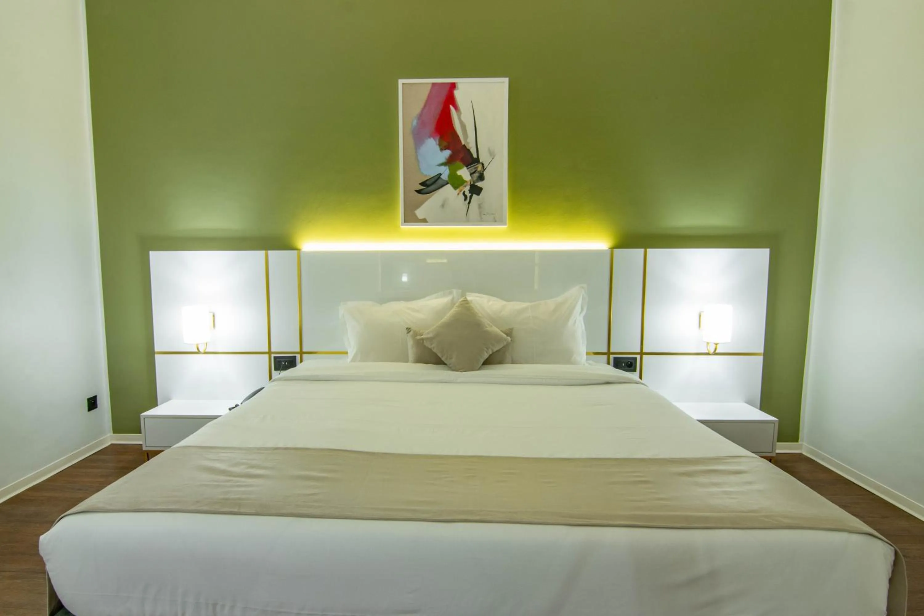 Bed in Hotel Ibn Khaldoun