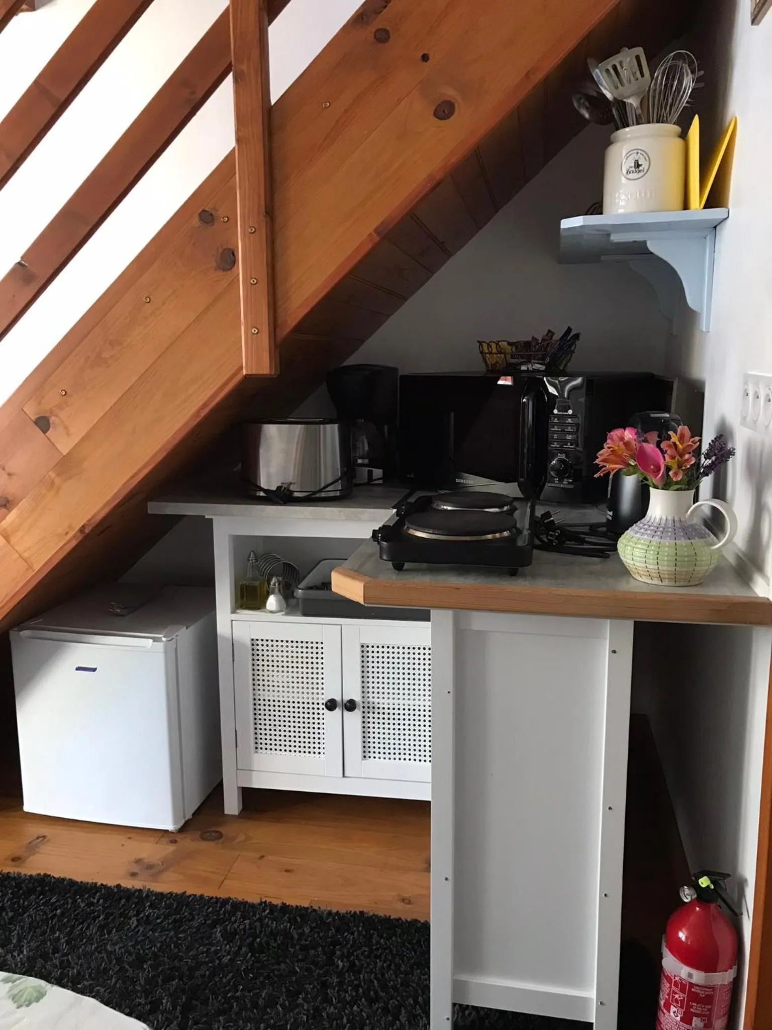 Coffee/tea facilities in Cottage Les Glycines