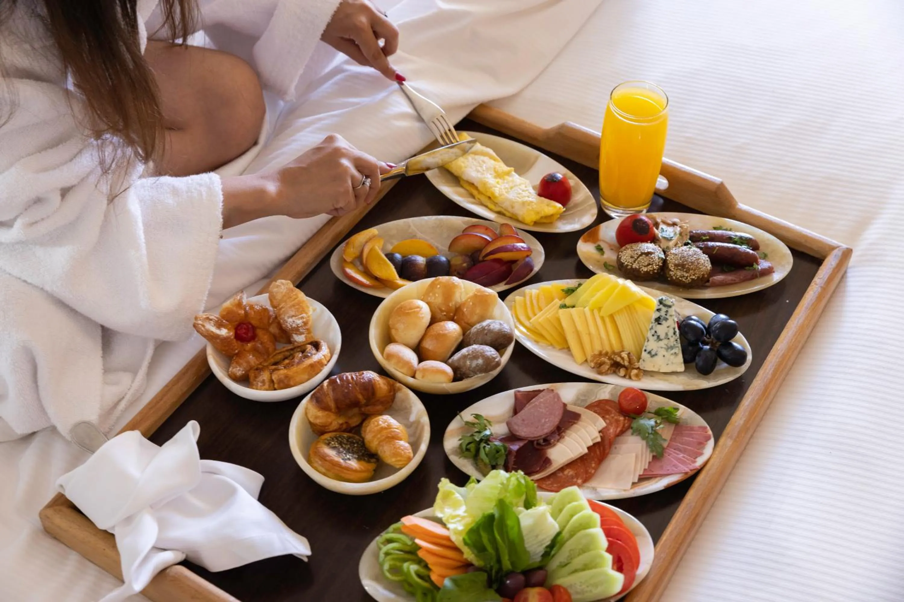 Breakfast in Hilton Luxor Resort & Spa