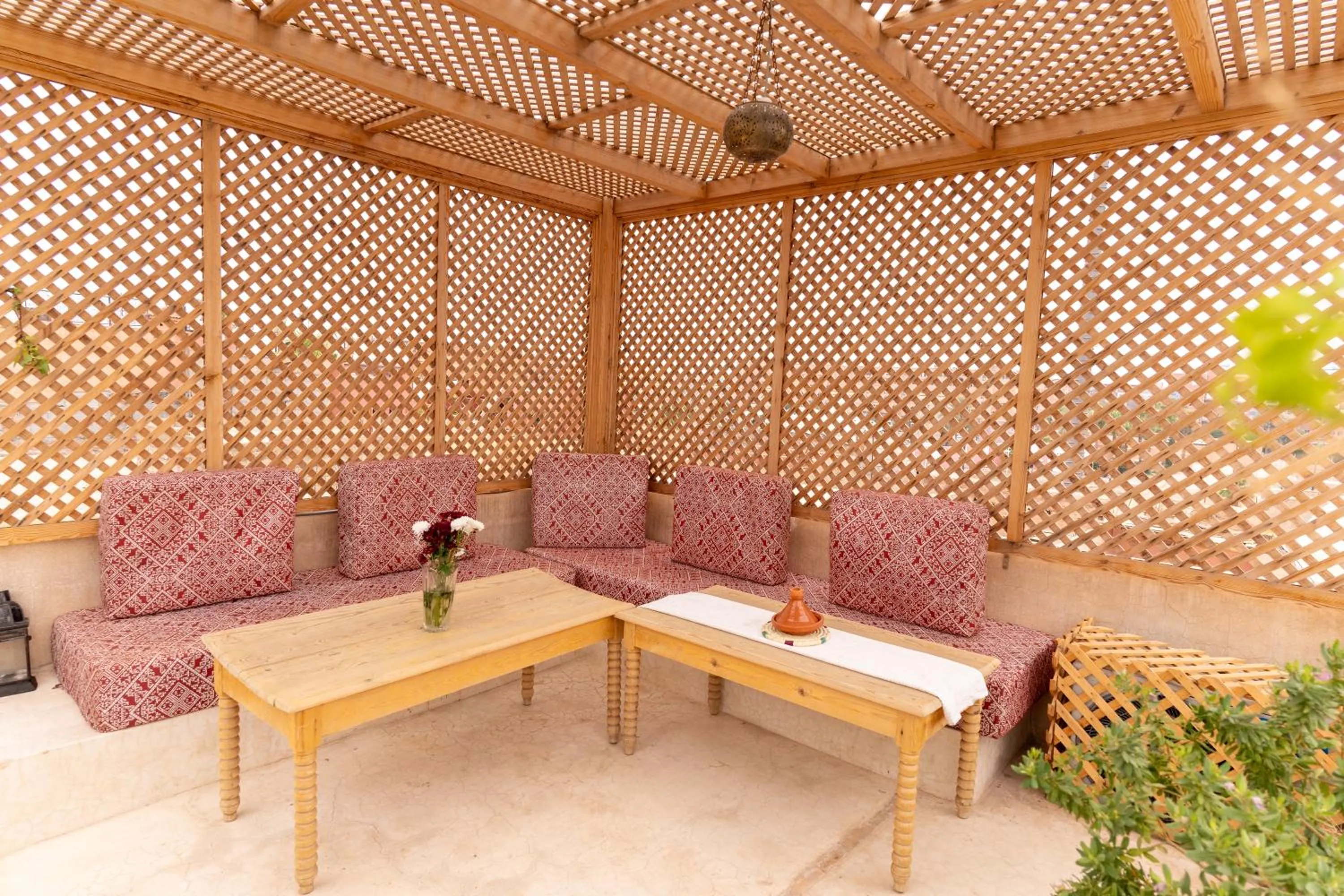 Seating area in Riad Shambala