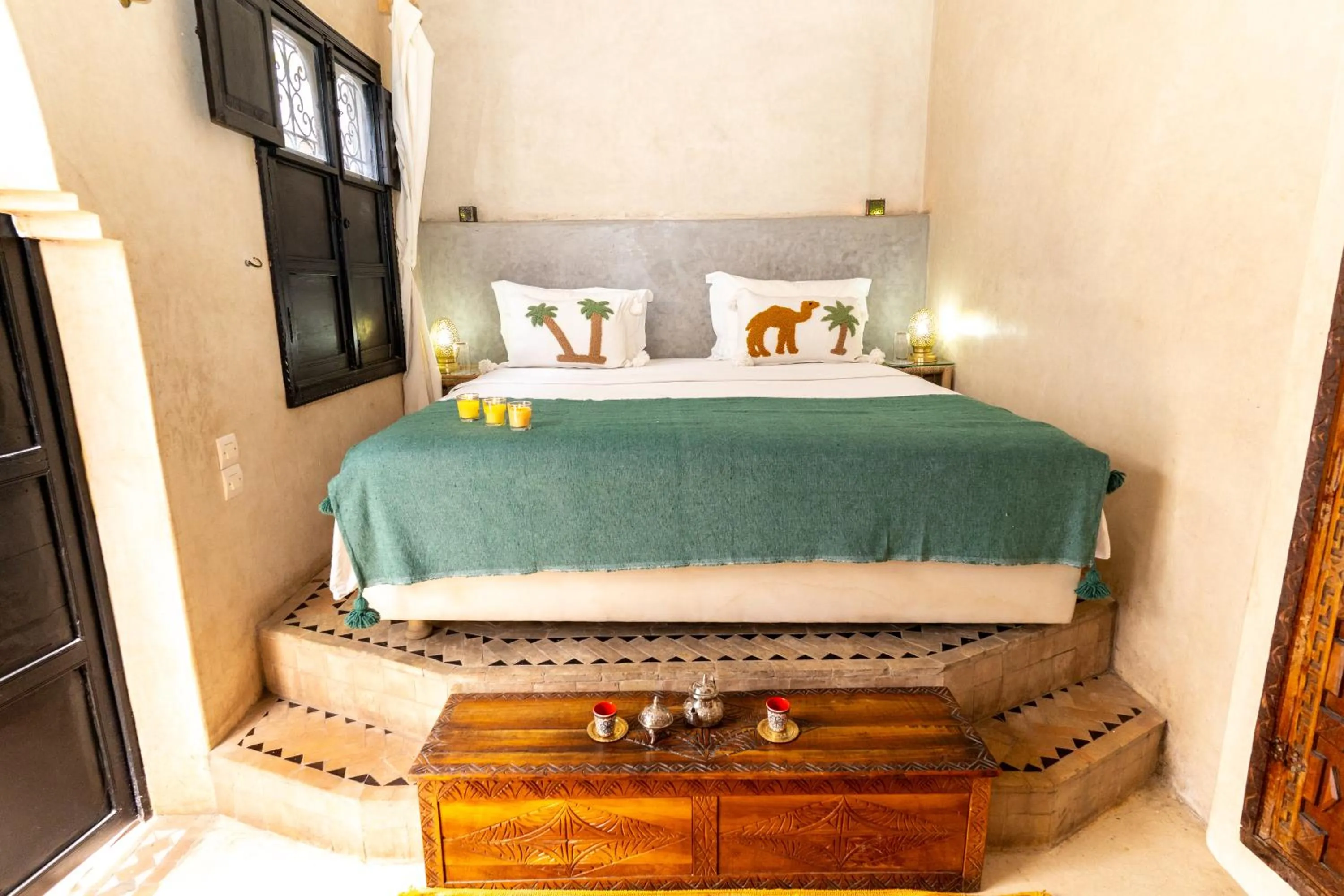 Bed in Riad Shambala