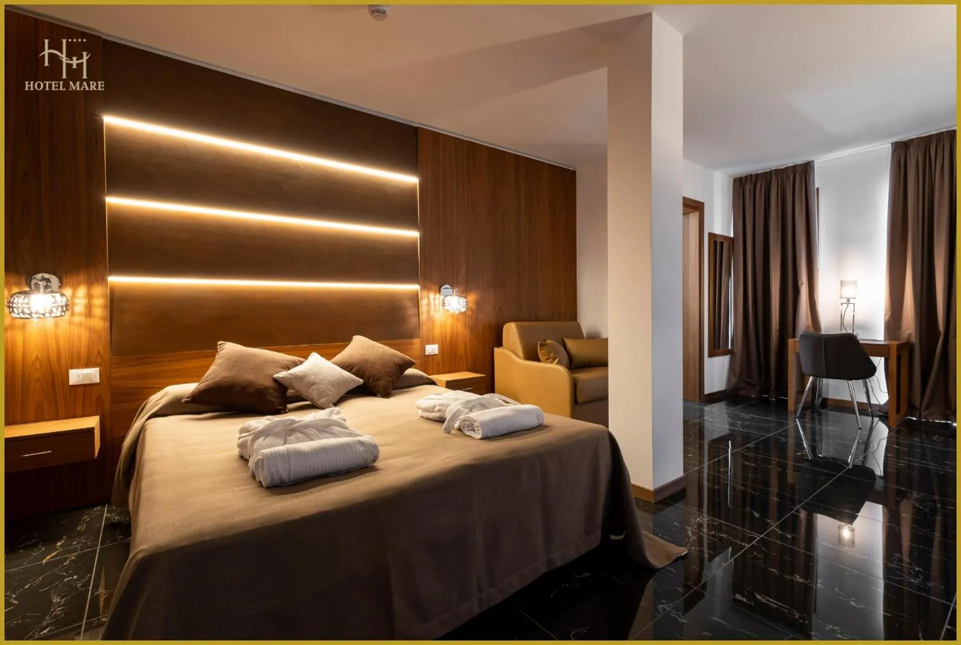 Bedroom, Bed in Hotel Mare