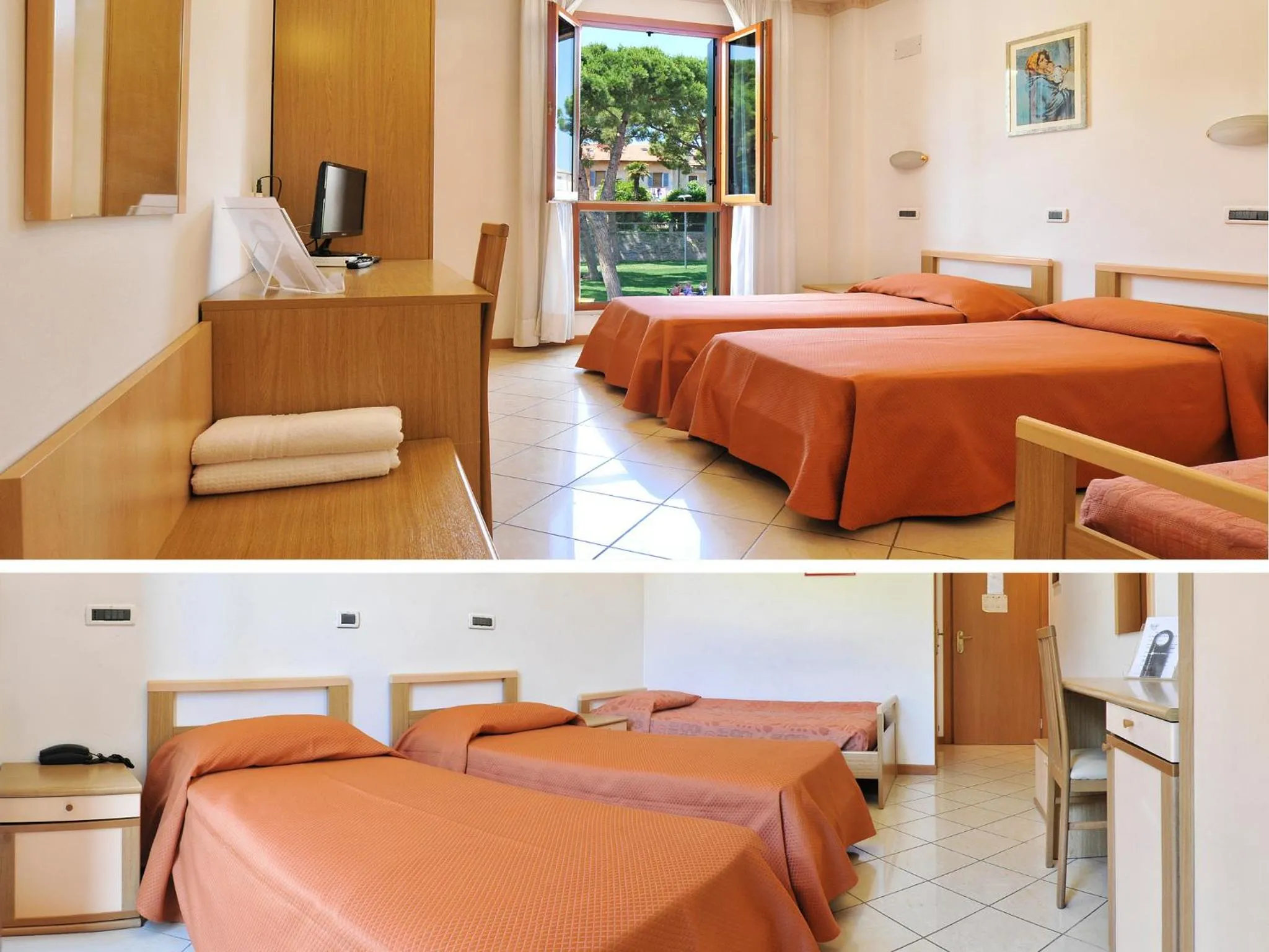View (from property/room), Bed in Albergo Bice