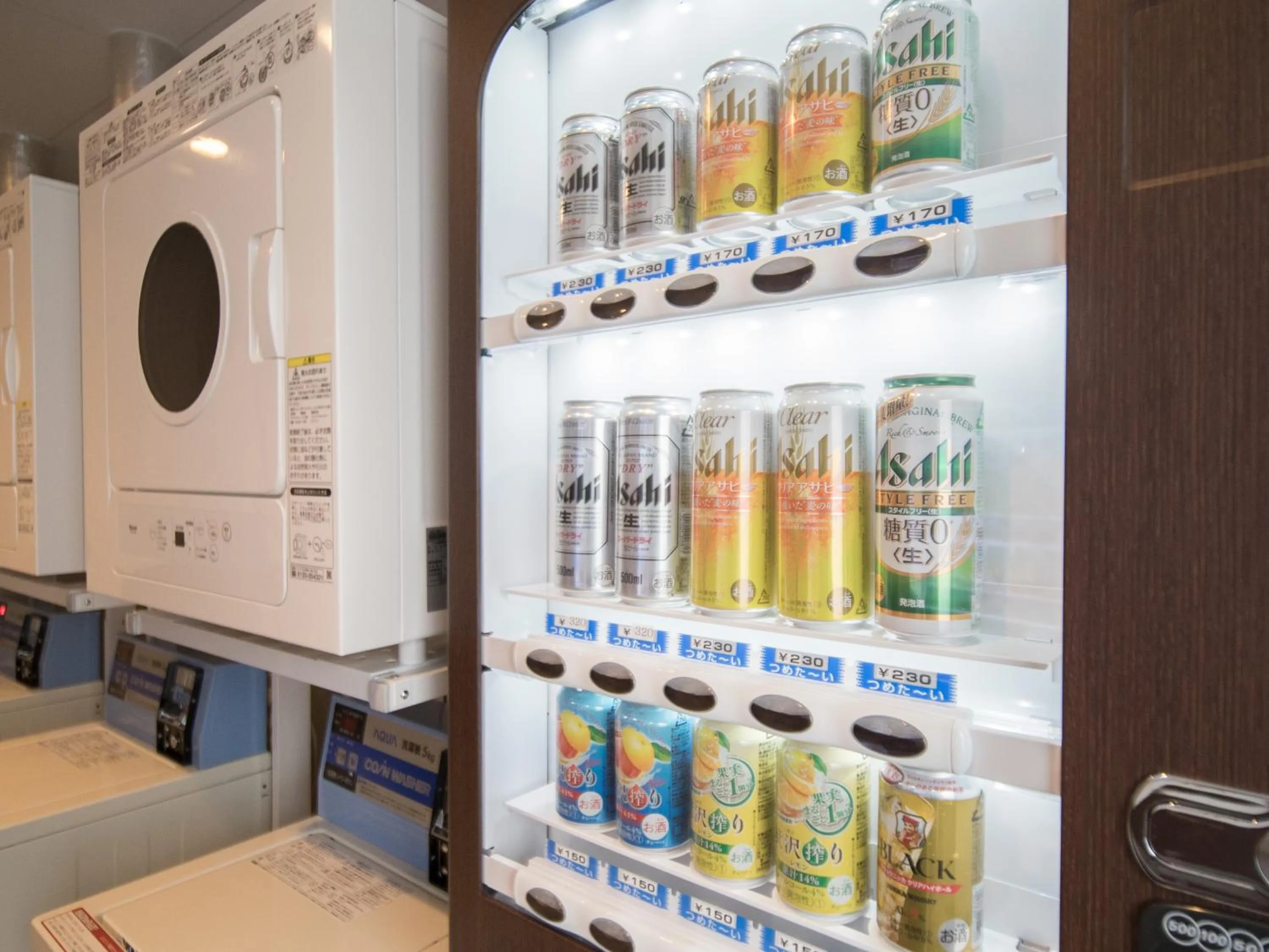 Alcoholic drinks in Super Hotel Saitama Kawagoe