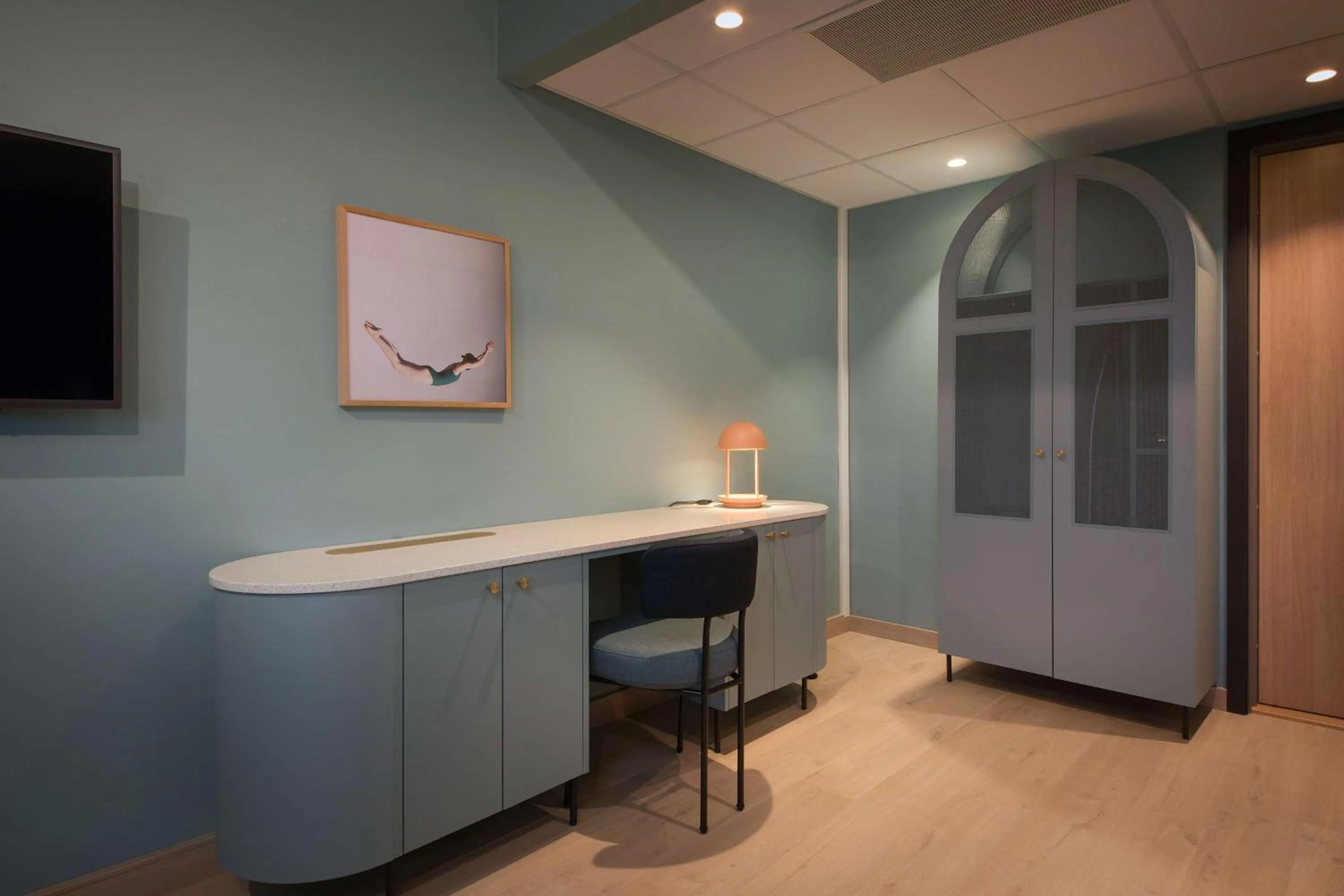 Bedroom in Scandic Helsfyr