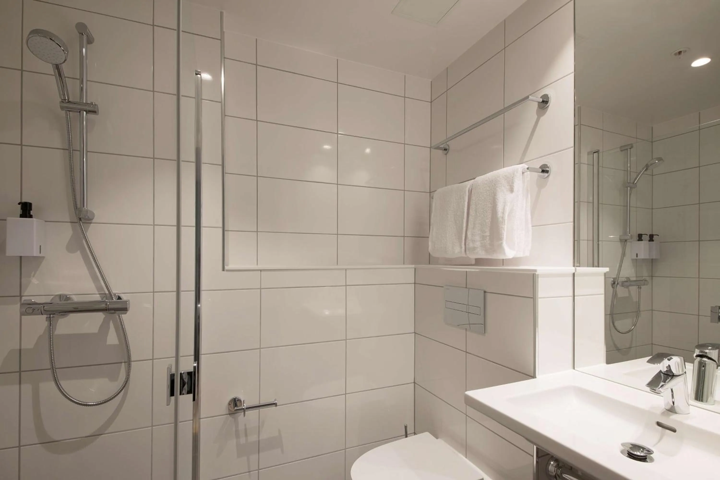 Bedroom in Scandic Helsfyr