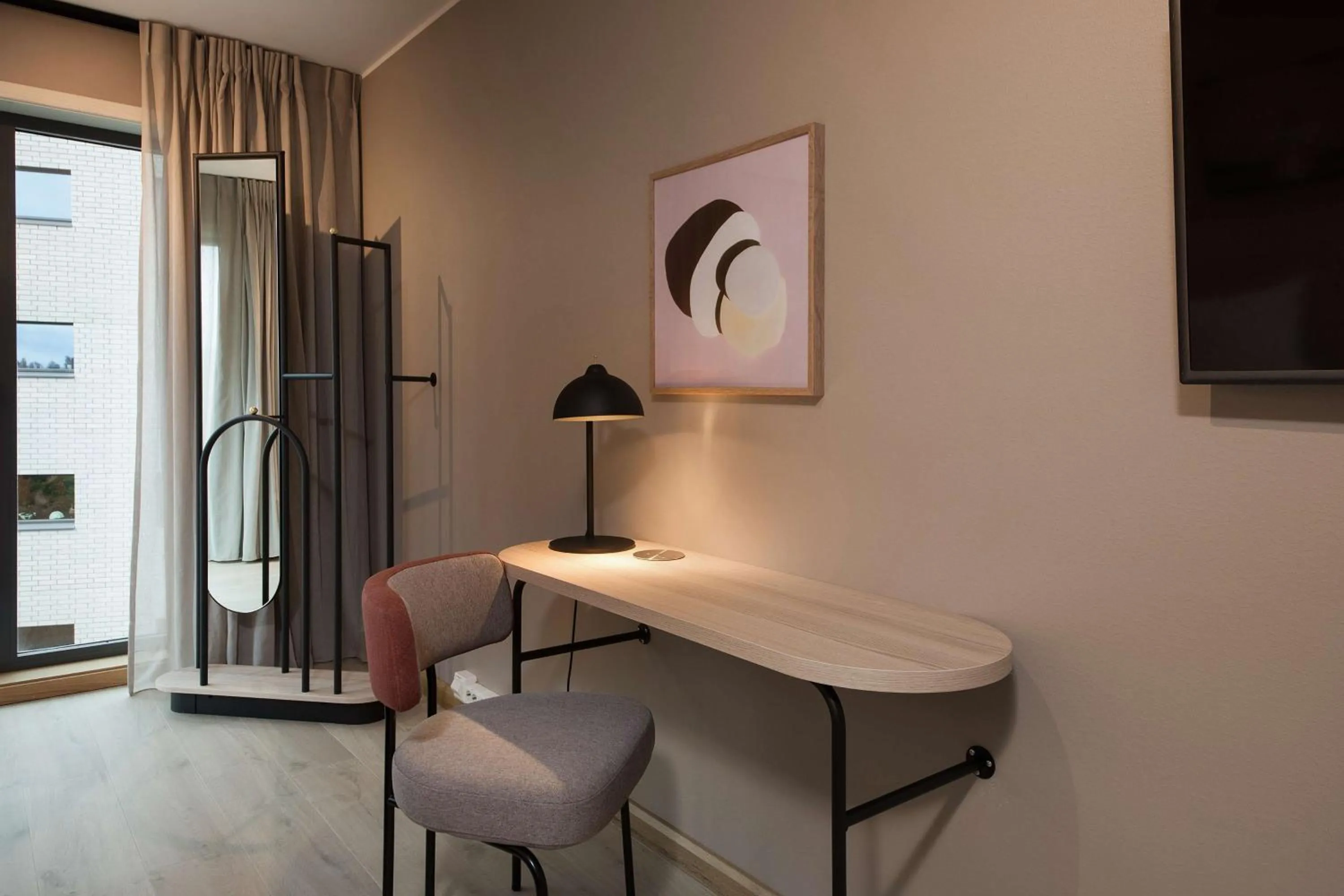 Bedroom in Scandic Helsfyr