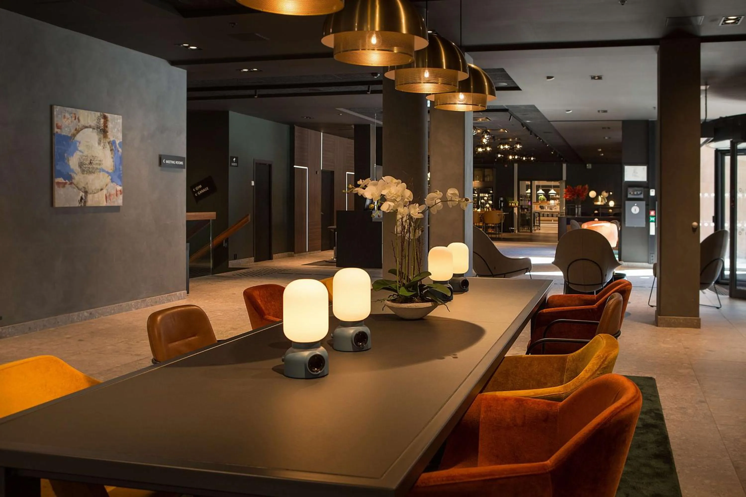 Lobby or reception in Scandic Helsfyr