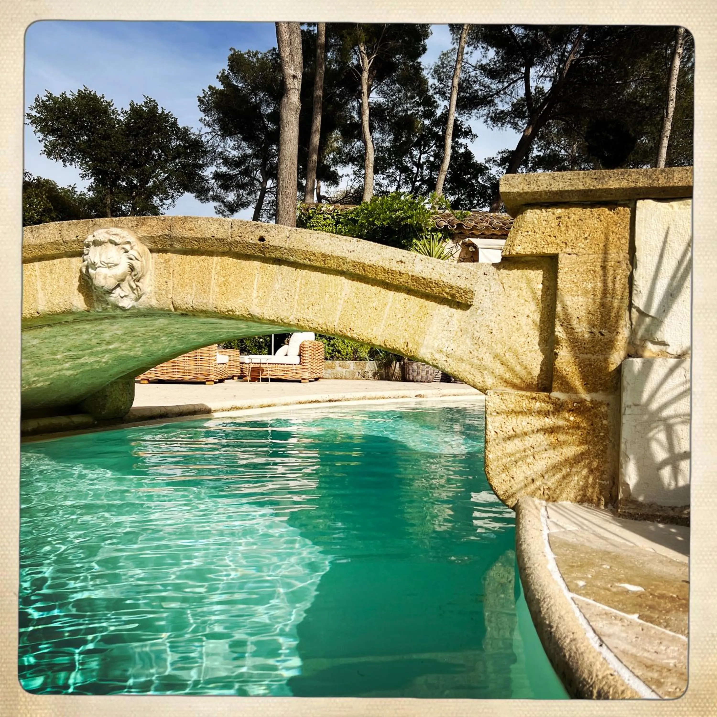 Swimming pool in Hotel Les Messugues