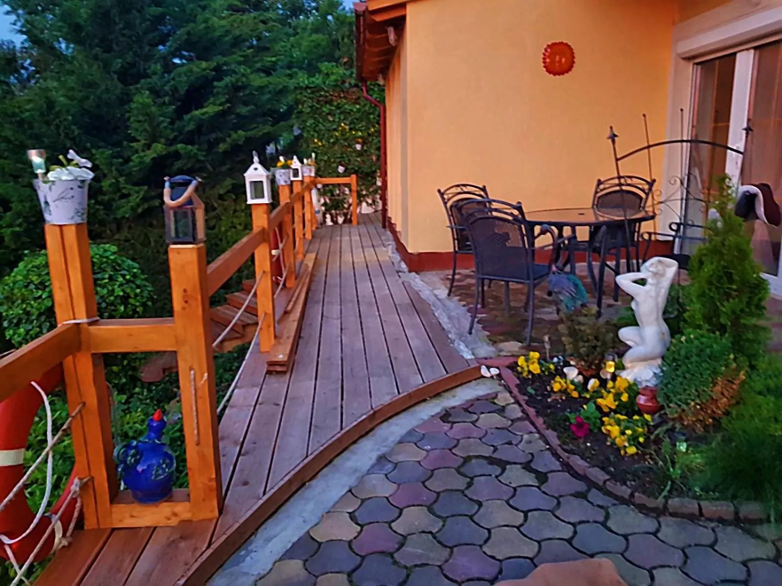 Balcony/Terrace in Villa Borostyán