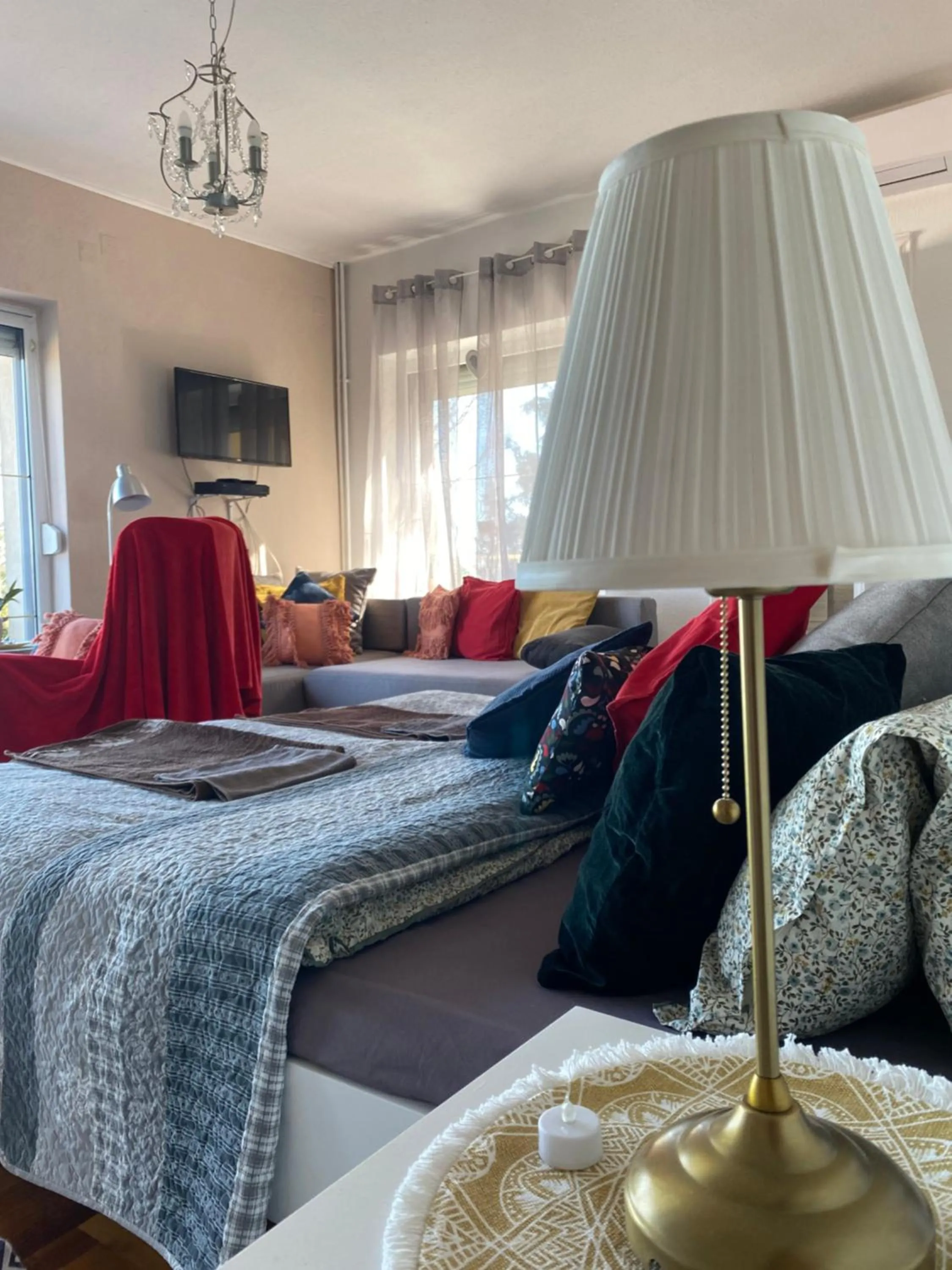 TV and multimedia, Bed in Villa Borostyán