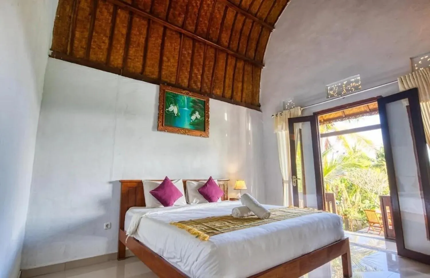 Bedroom, Bed in The Mountain Cottage