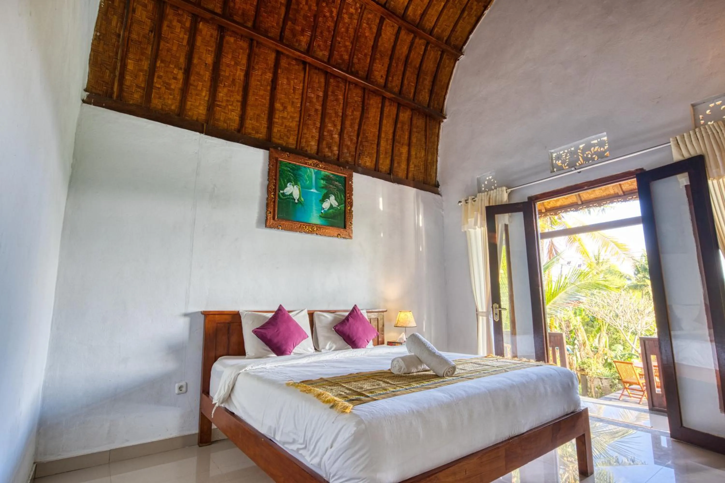 Bed in The Mountain Cottage