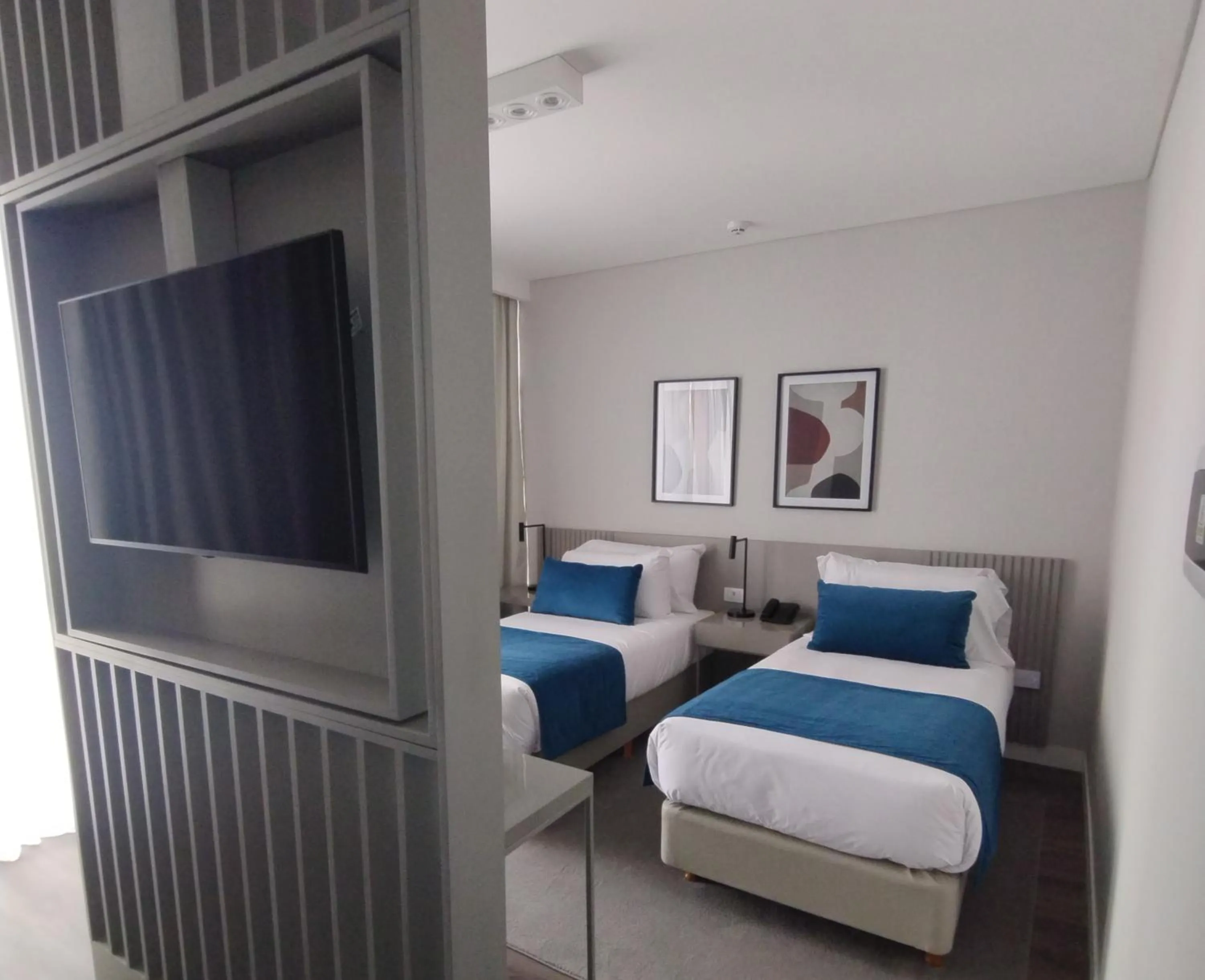 Bed in Guemes Hotel & Spa