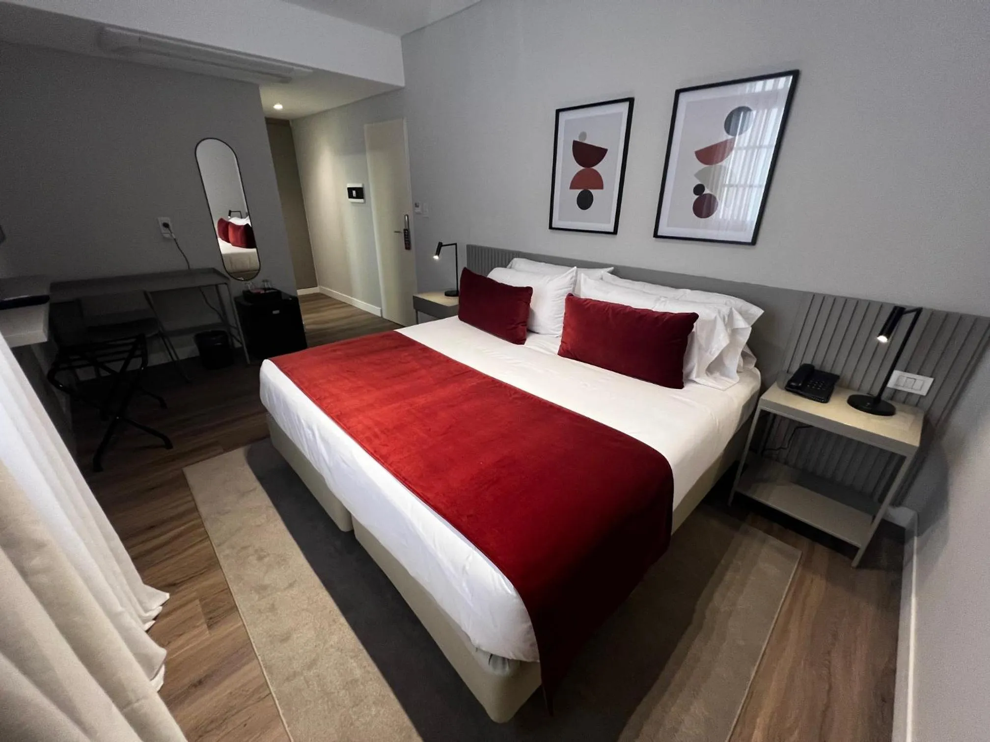 Bed in Guemes Hotel & Spa