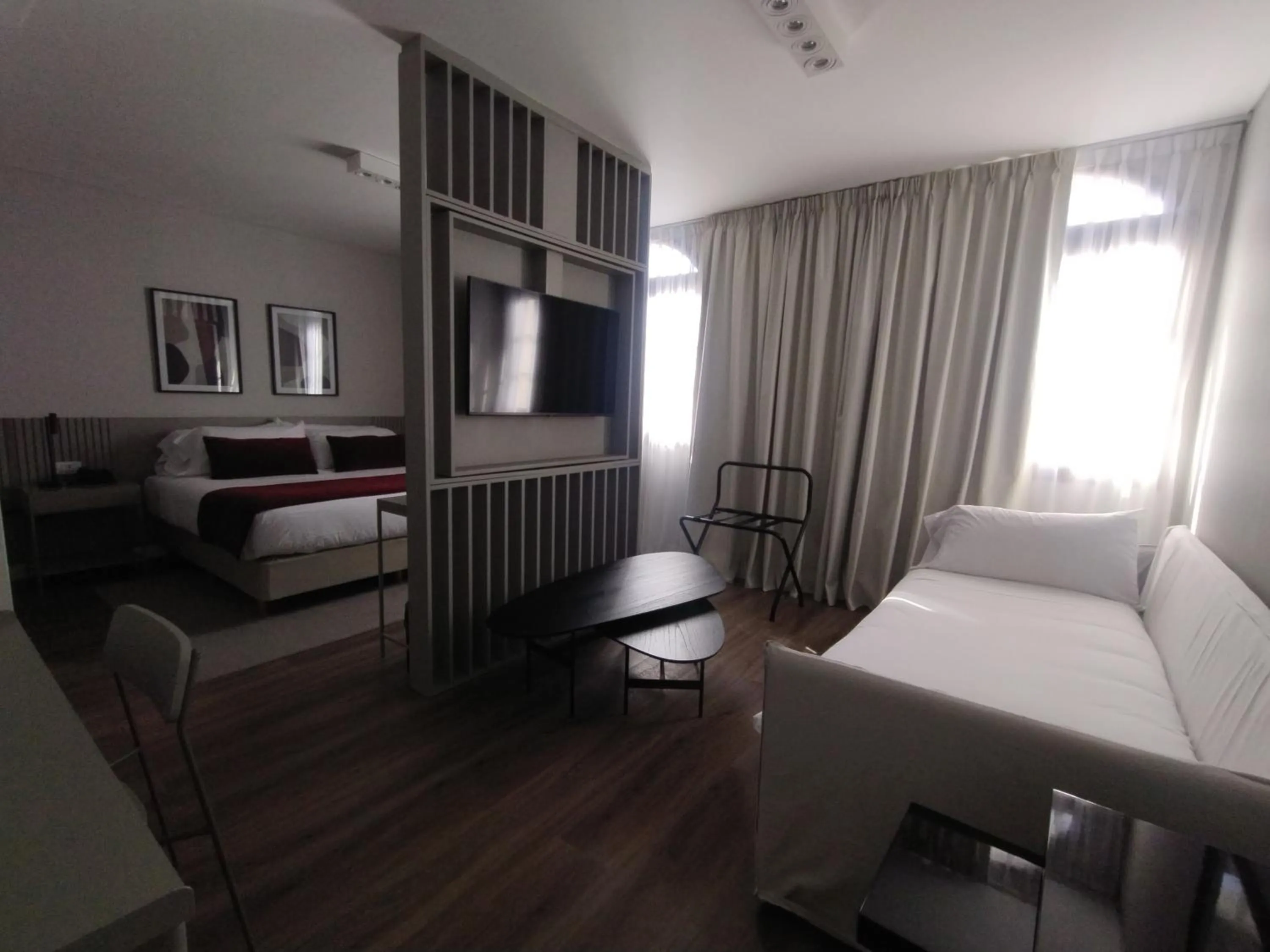 Bed in Guemes Hotel & Spa