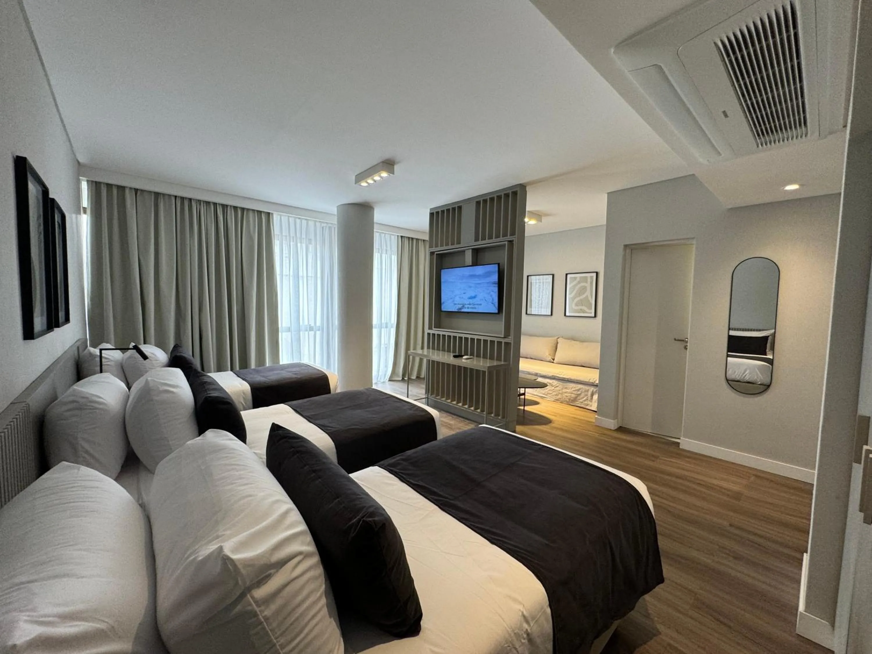 Bed in Guemes Hotel & Spa