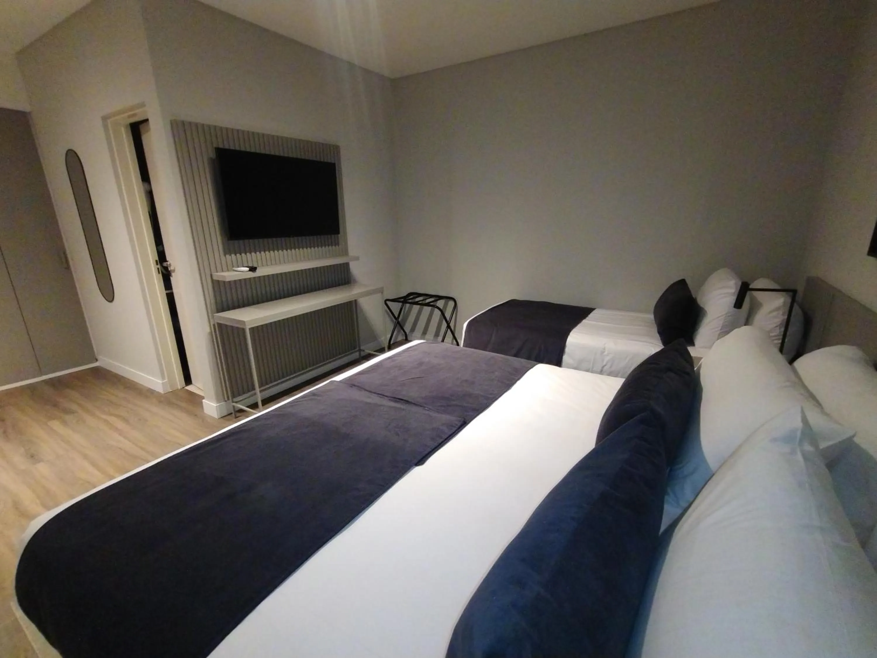 Bed in Guemes Hotel & Spa