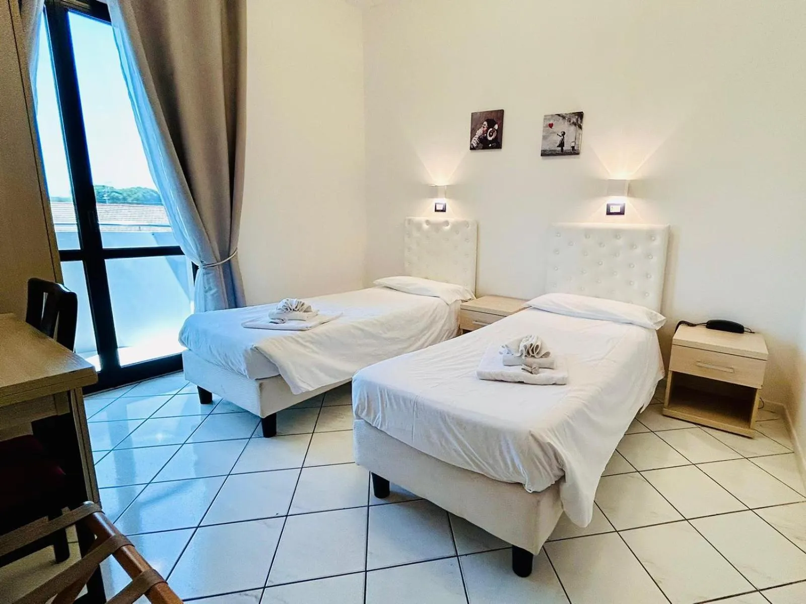 Bedroom, Bed in Hotel Romagna