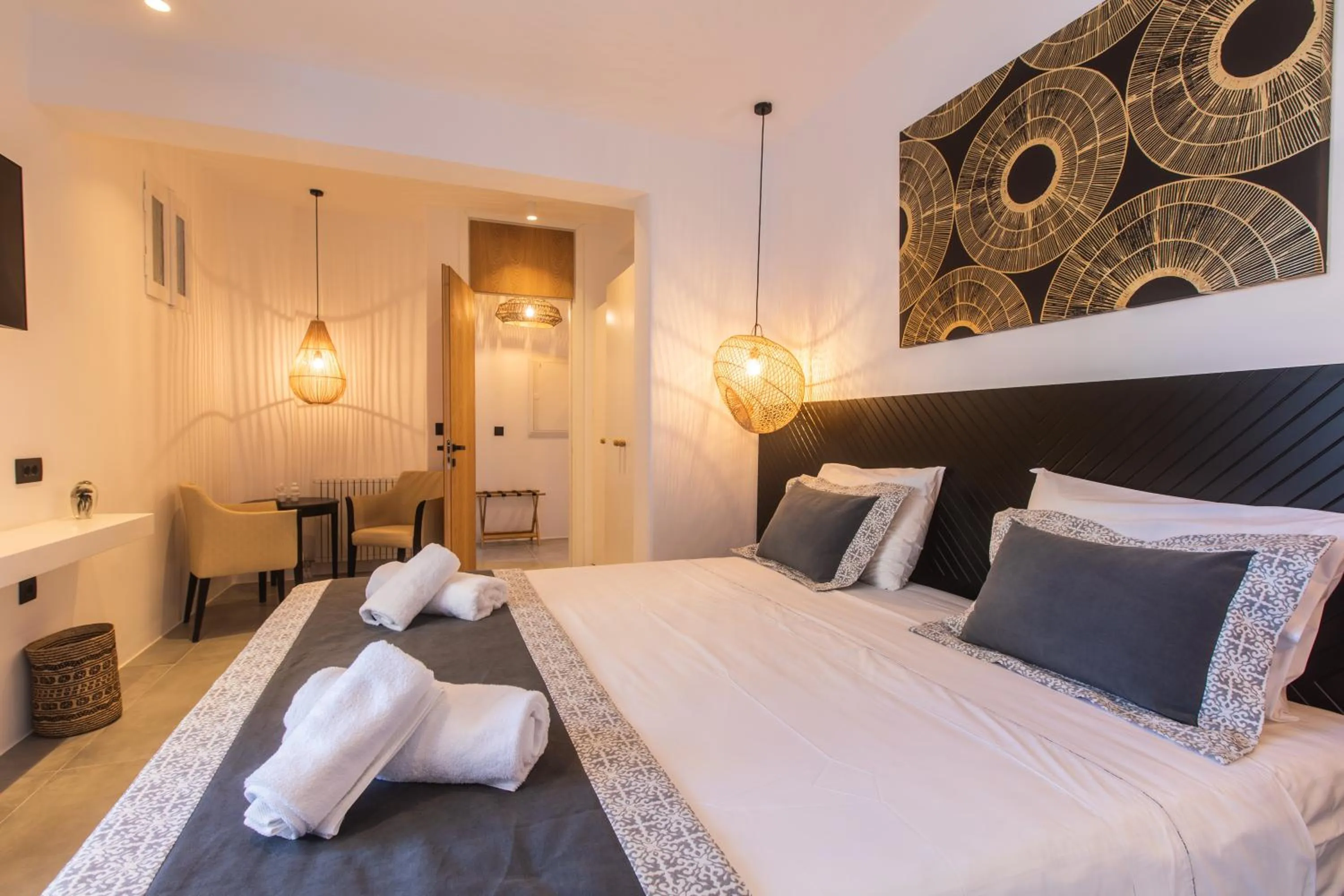 Bed in SeaCode Villas