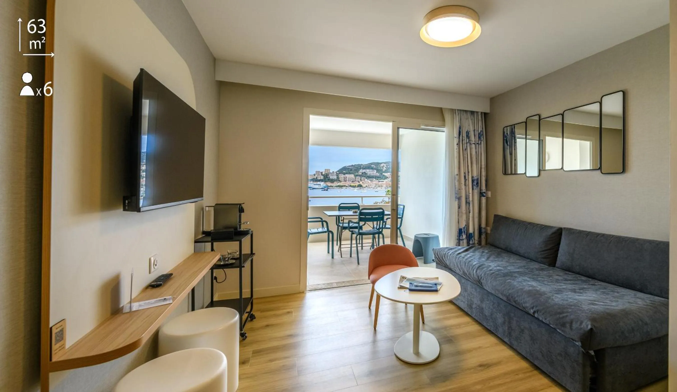 TV and multimedia in Residence de Tourisme Ajaccio Amirauté