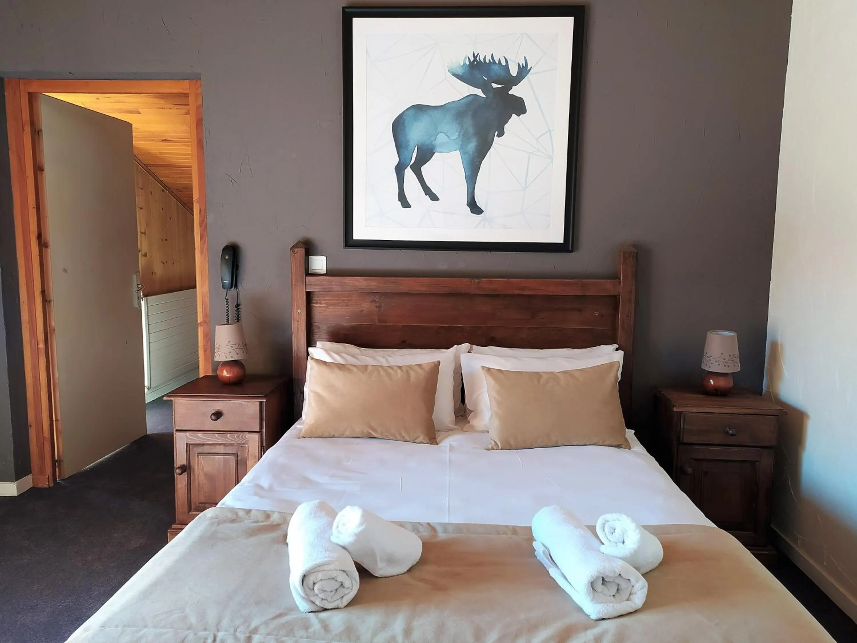 Bed in Hôtel Aalborg