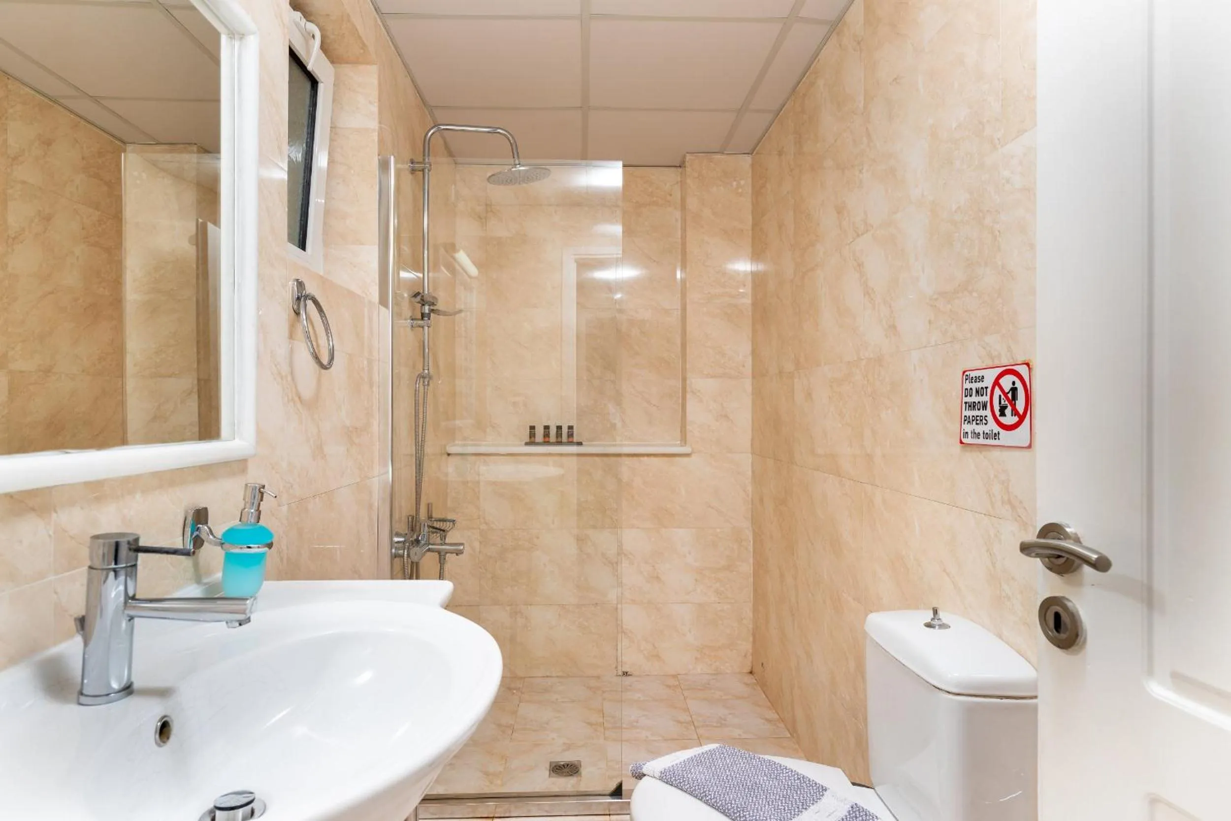 Shower in Sun Beach Apartments