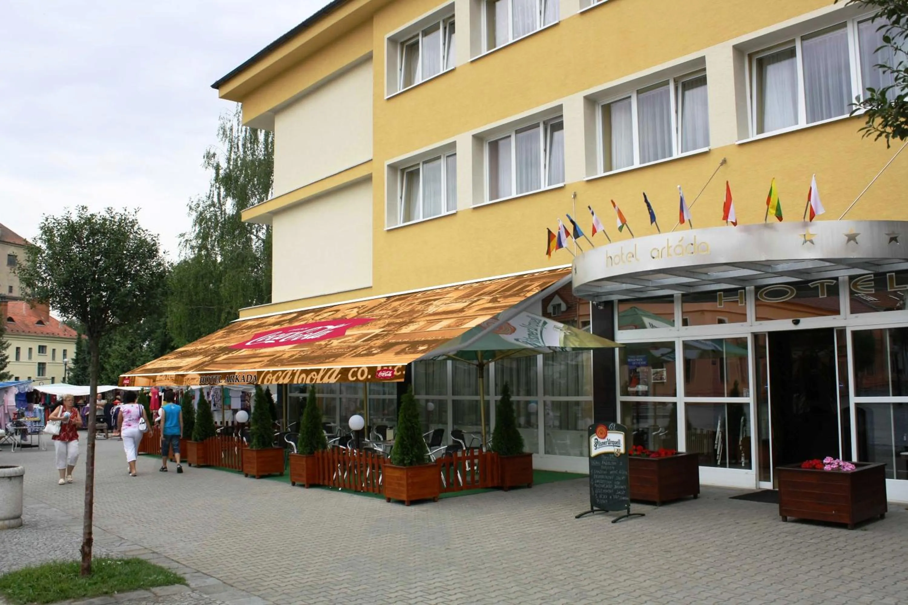 Facade/entrance in Hotel Arkáda