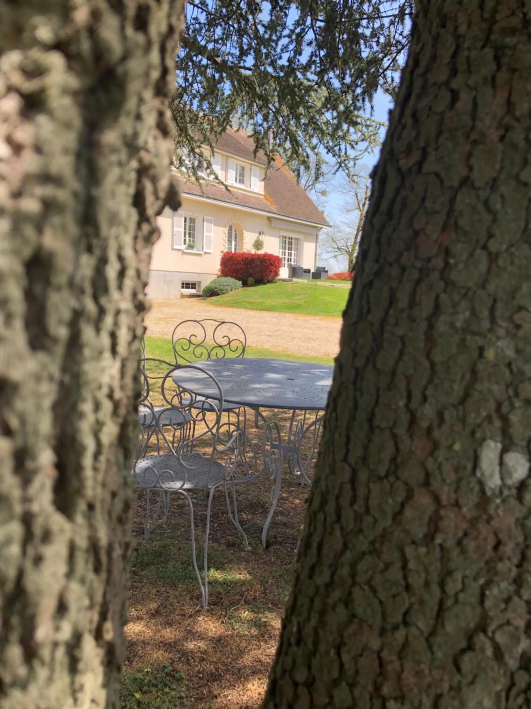 Garden view in LA FERME D'AIGUROLLES