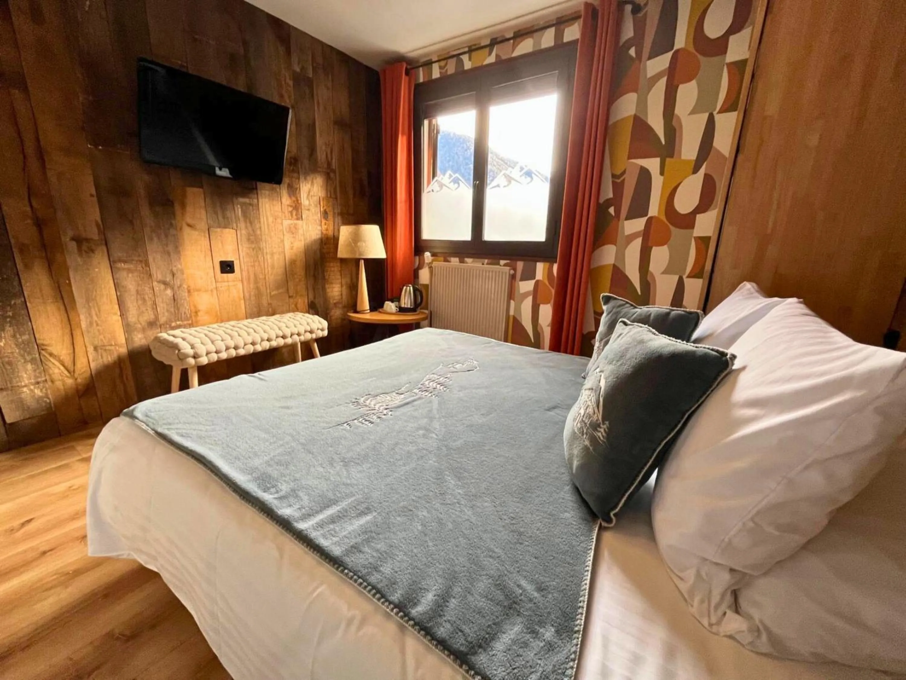 Bed in Hôtel La Rencluse