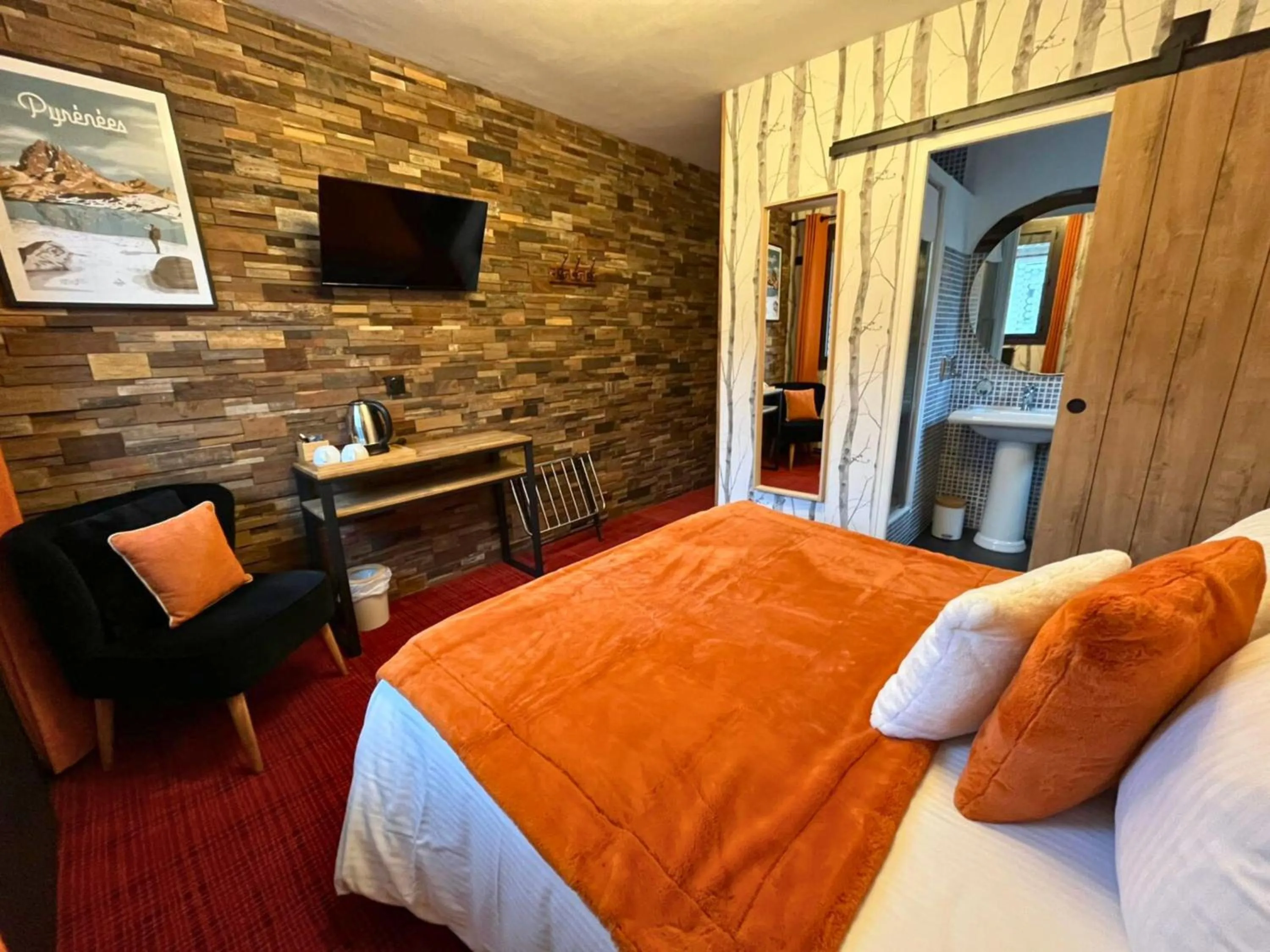 Bed in Hôtel La Rencluse