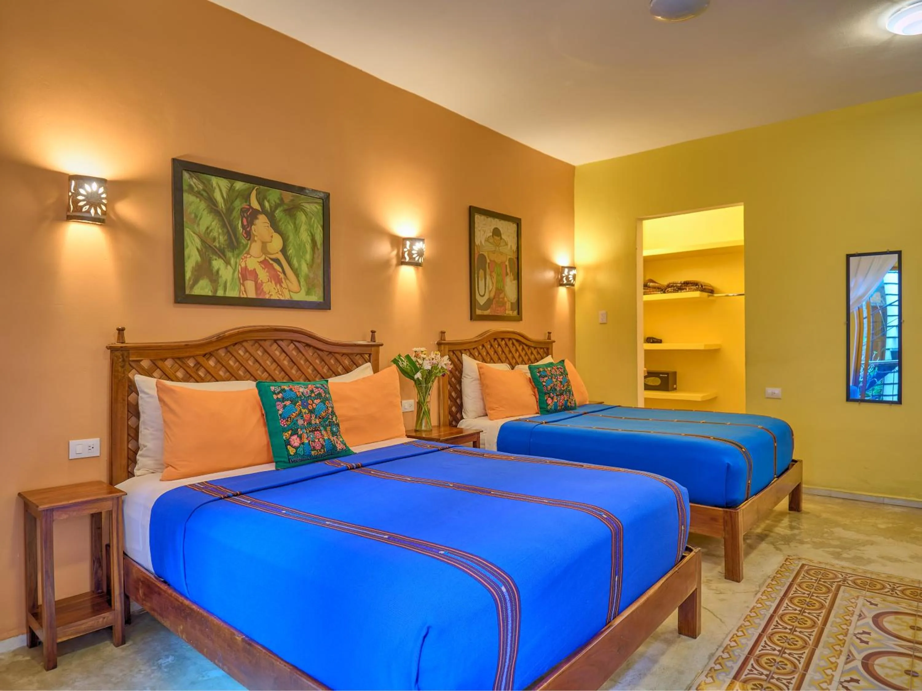 Bed in Casa Del Maya Bed & Breakfast