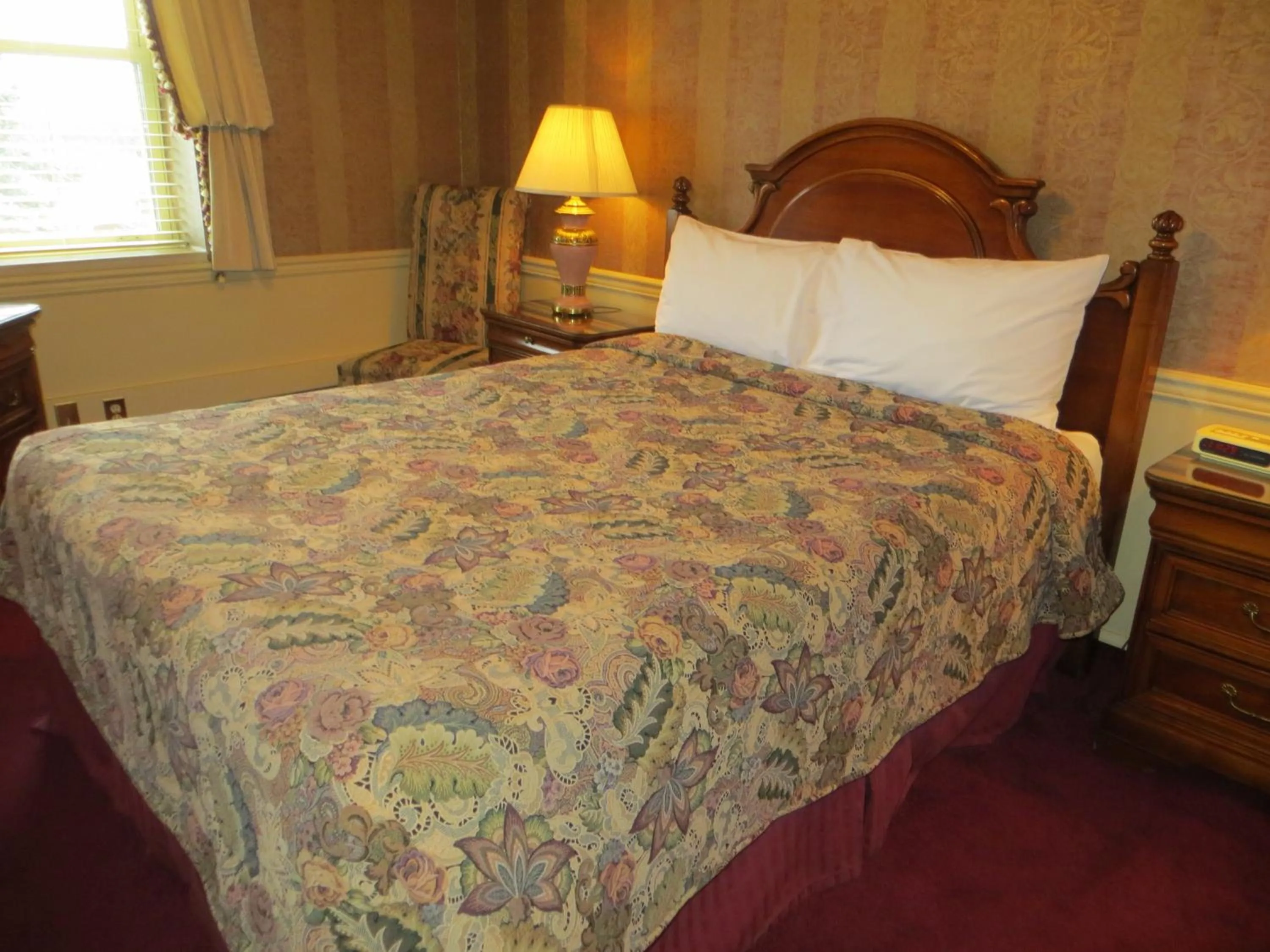 Bed in Athabasca Hotel